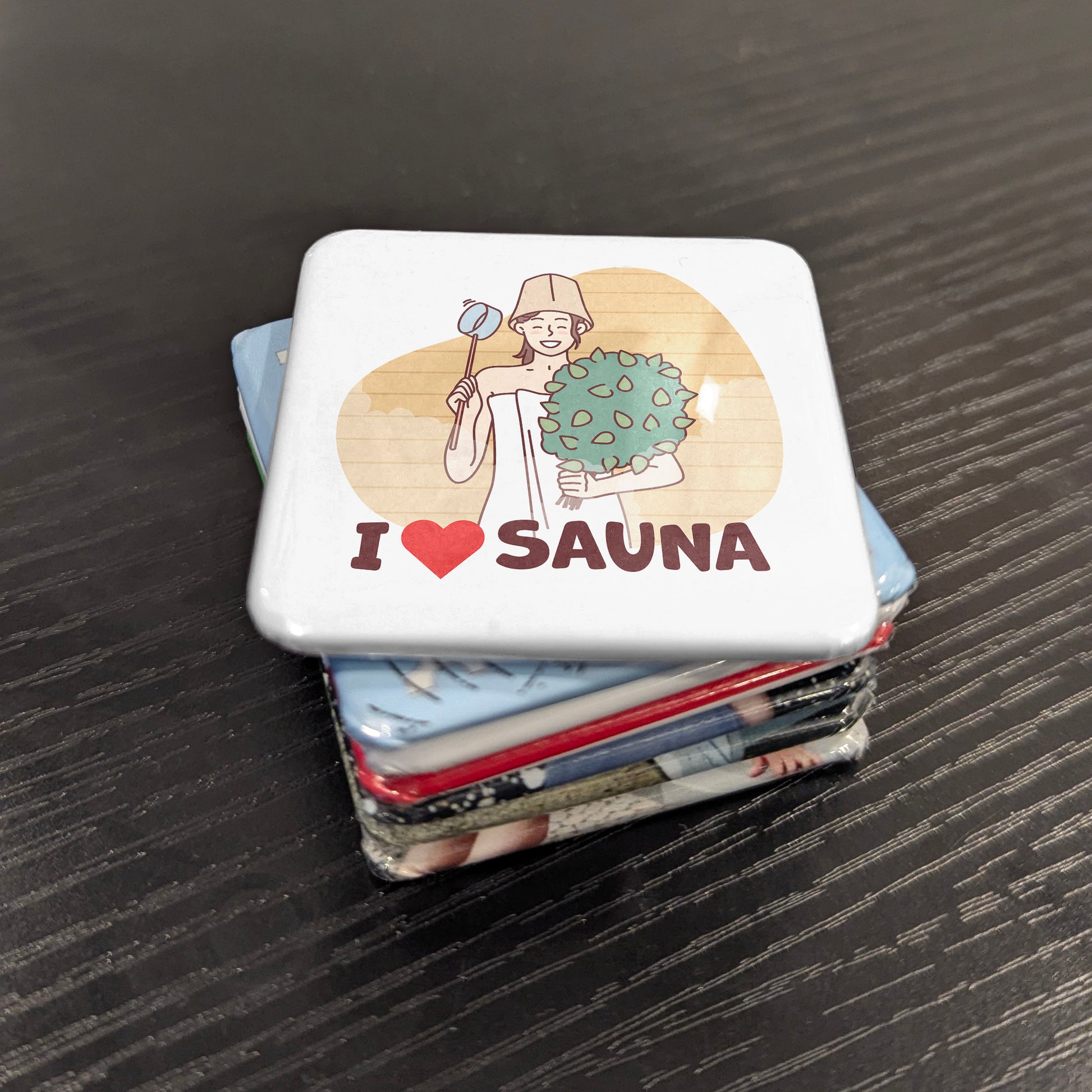 I Love Sauna Fridge Magnet - PhiloPerse