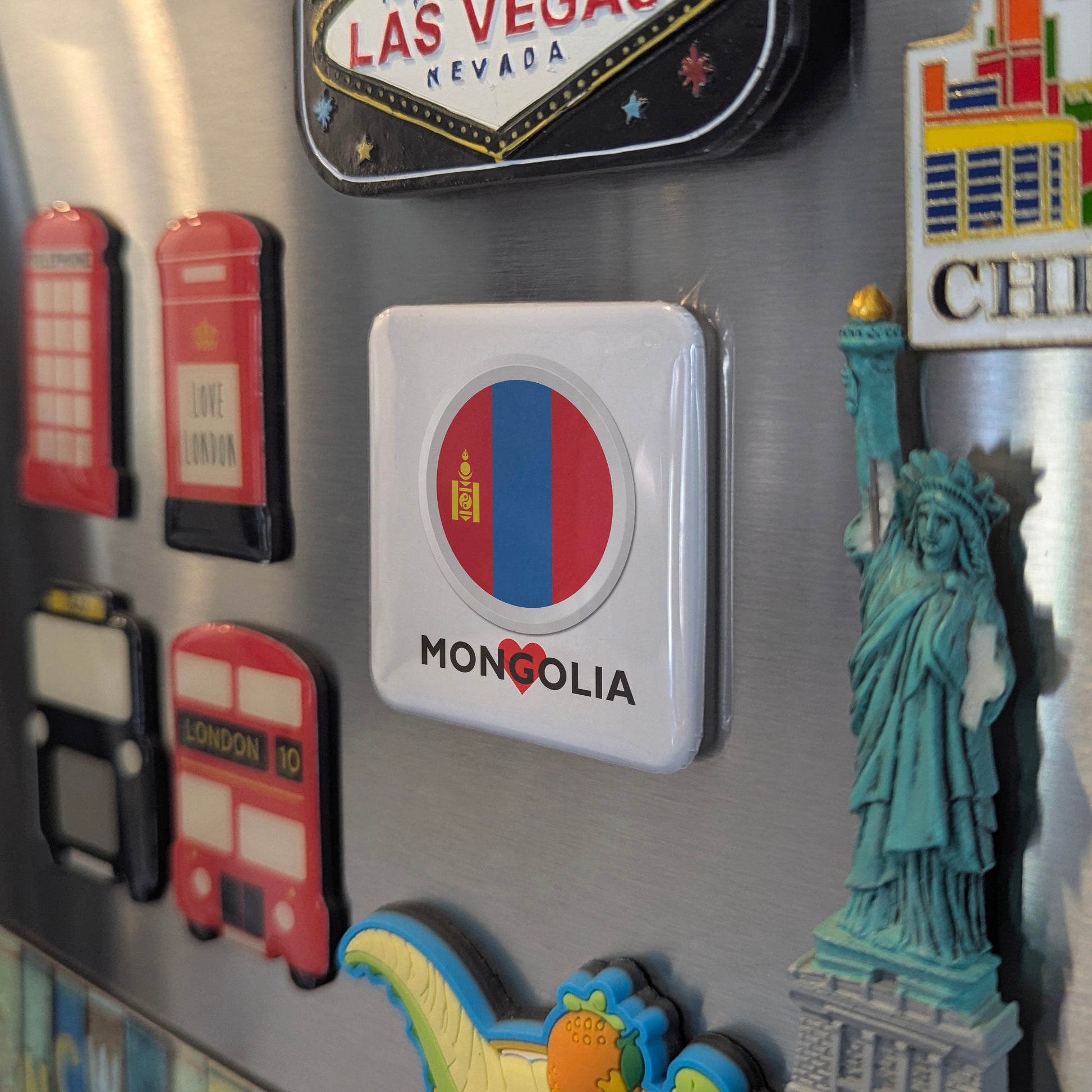 I Love Mongolia Fridge Magnet - PhiloPerse