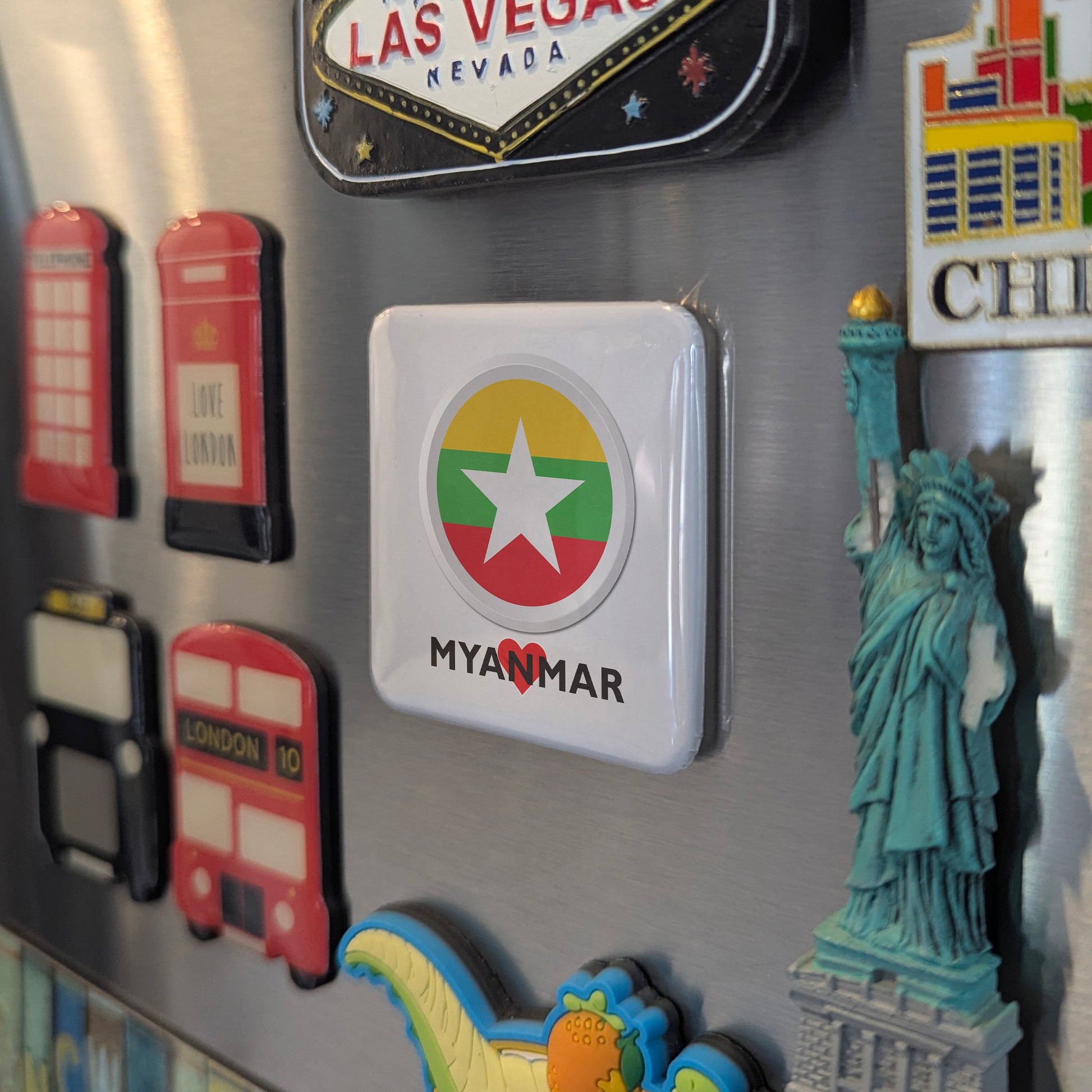 I Love Myanmar Fridge Magnet - PhiloPerse