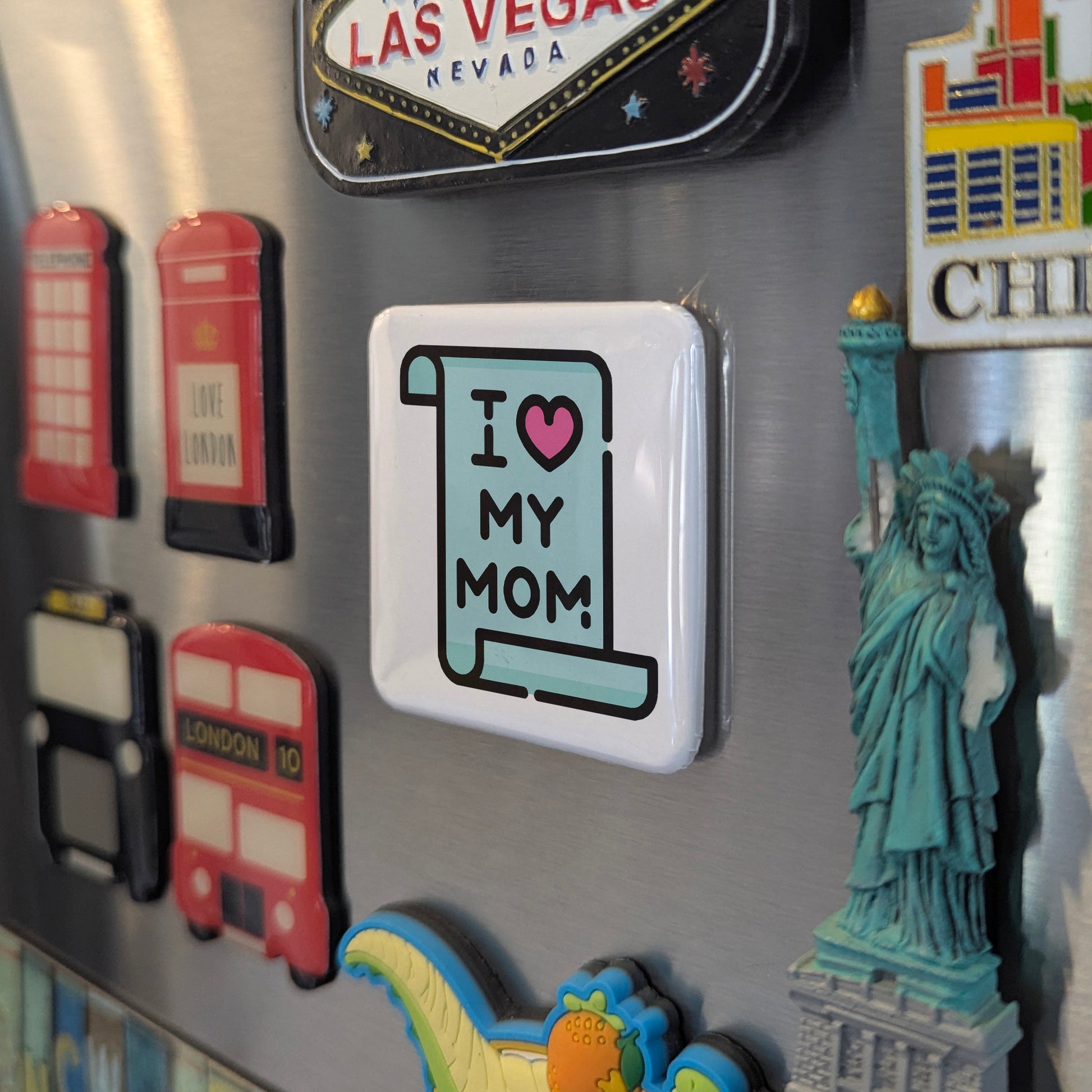 I Love My Mom V.1 Fridge Magnet - PhiloPerse