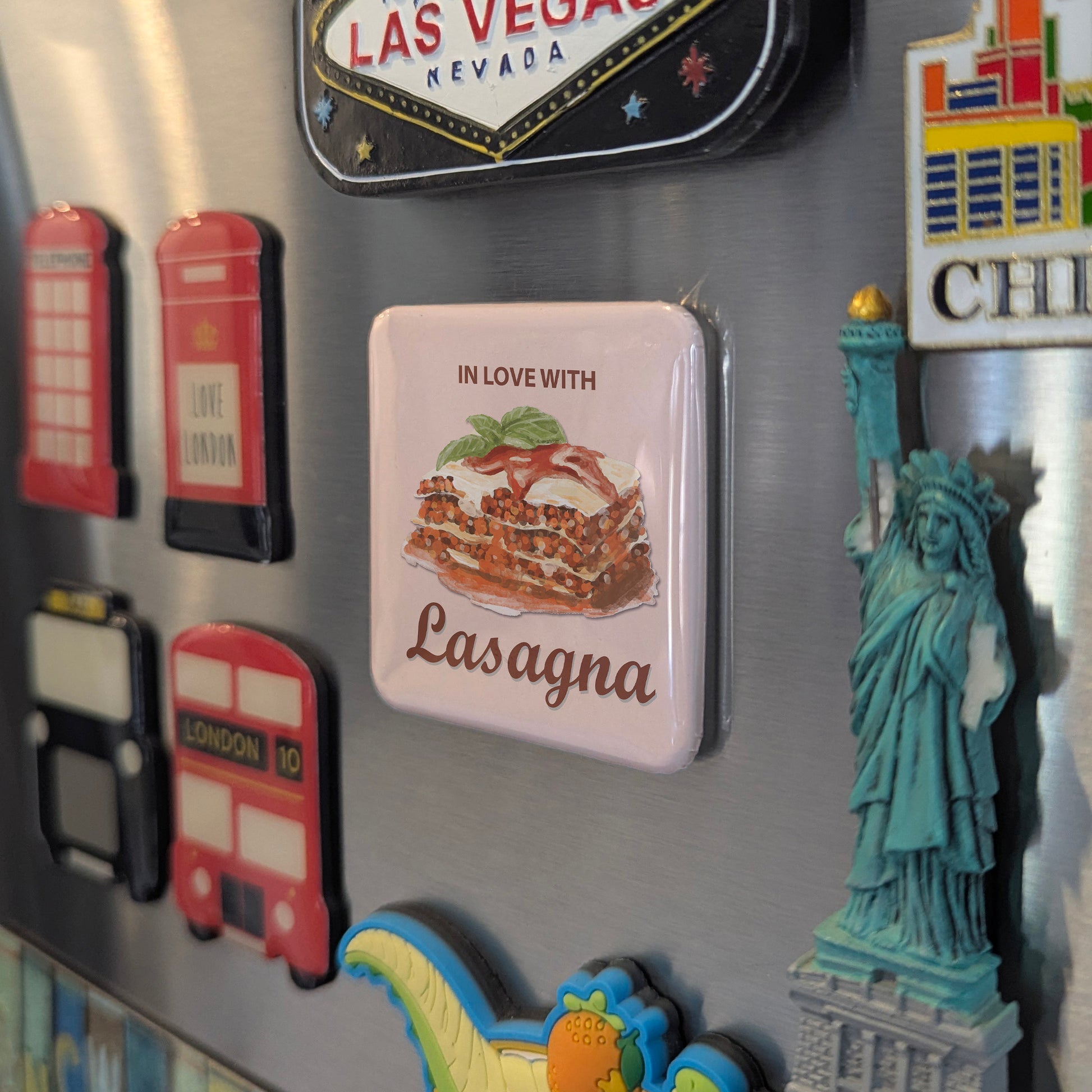 In Love with Lasagna Fridge Magnet - PhiloPerse