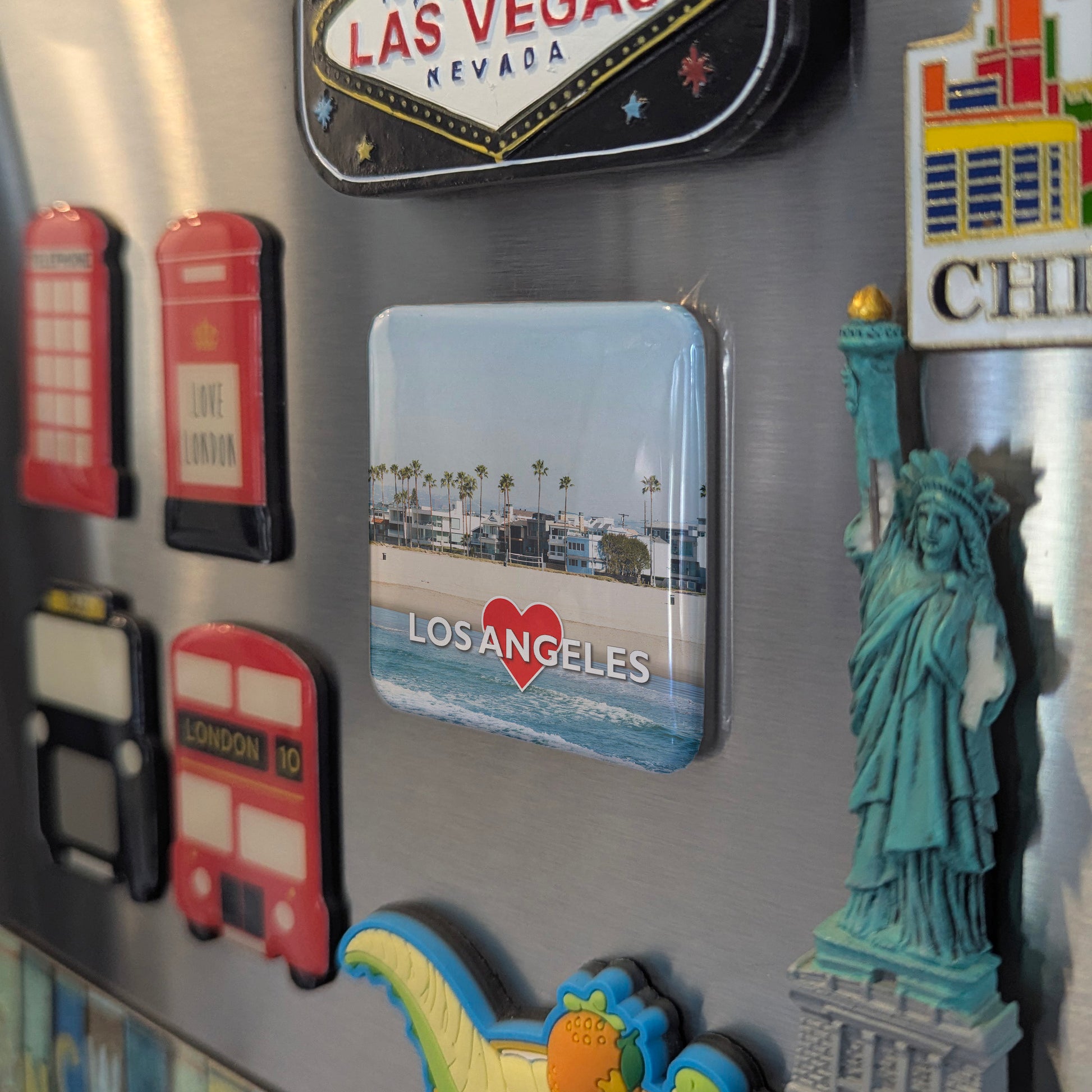 Los Angeles Beach Fridge Magnet - PhiloPerse