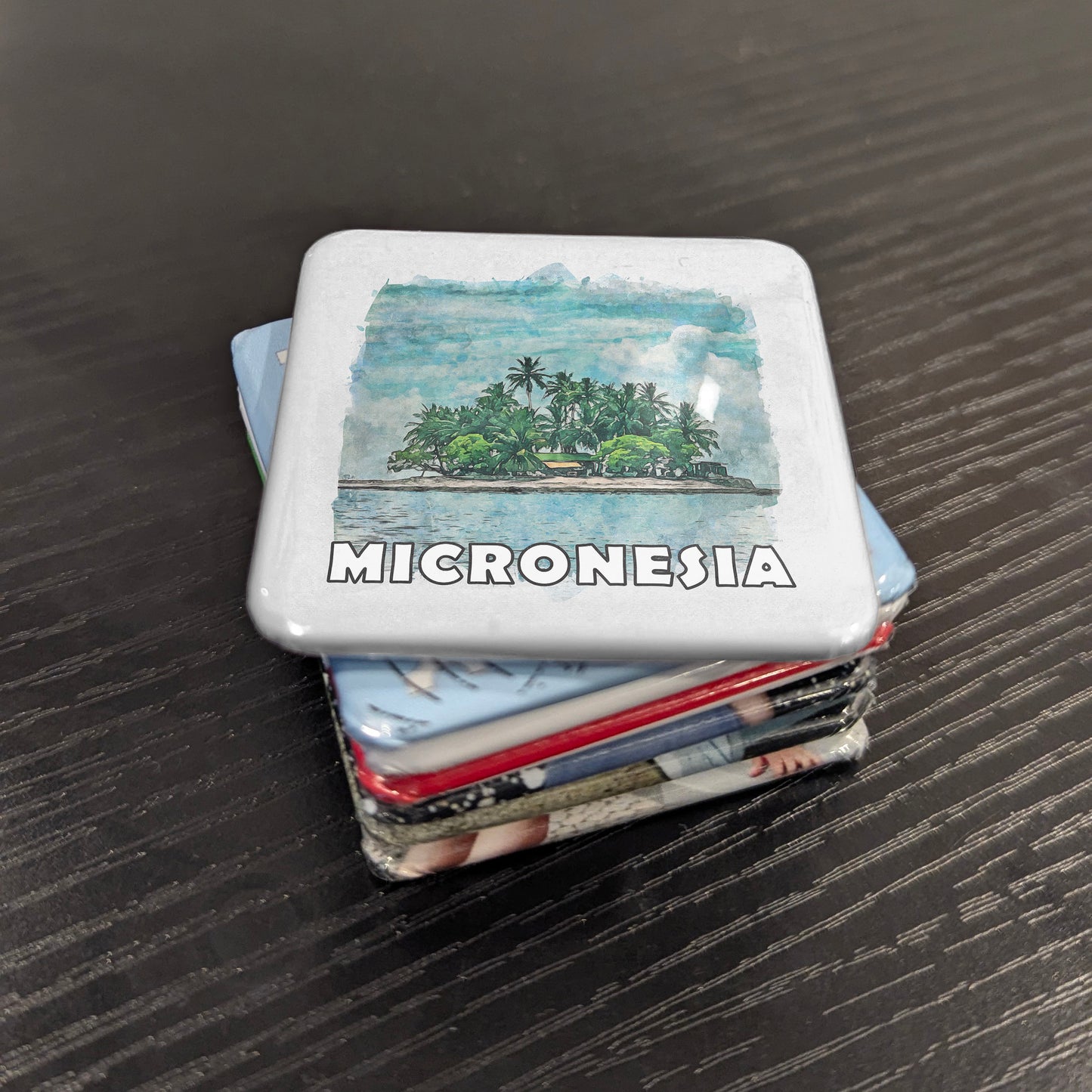 Micronesia Watercolor Fridge Magnet - PhiloPerse