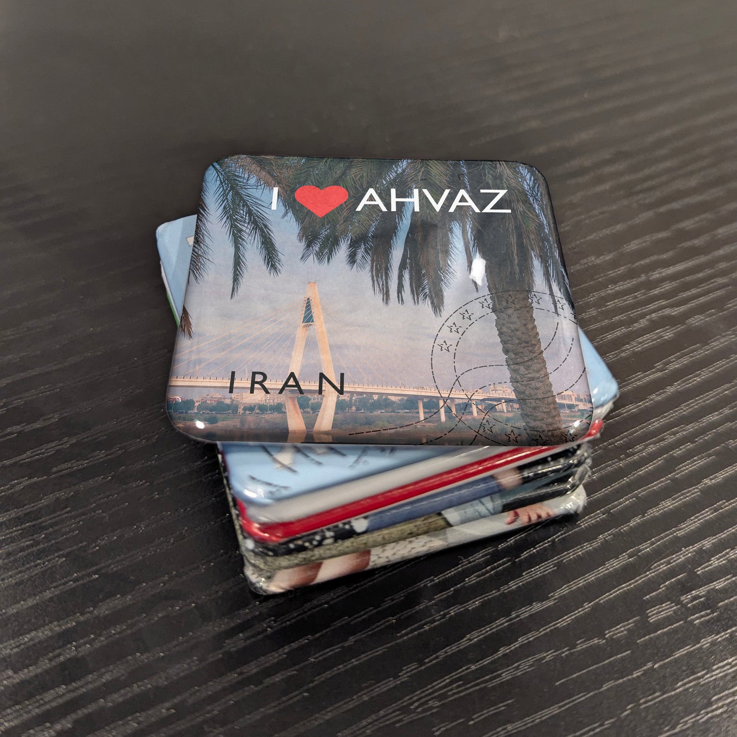 Aimant de réfrigérateur J'aime Ahvaz