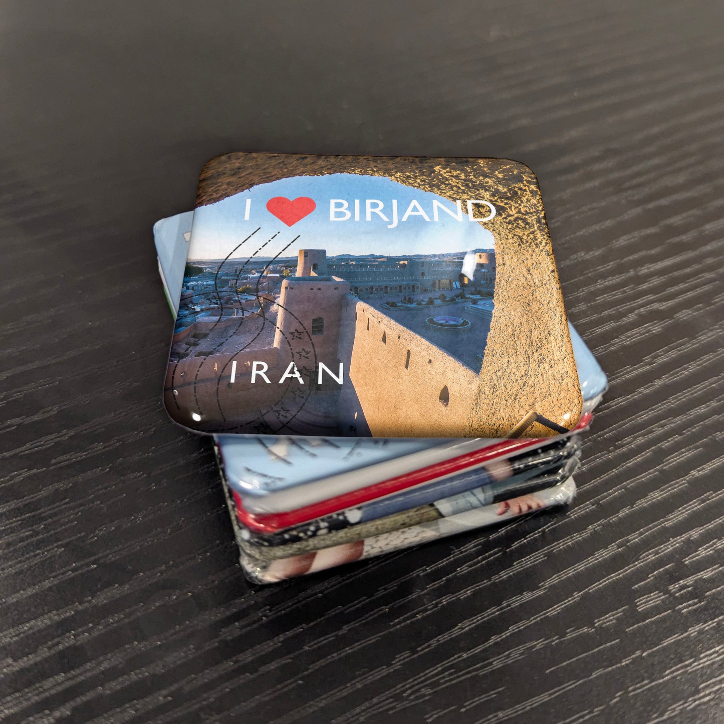 Imán para nevera "Me encanta Birjand"