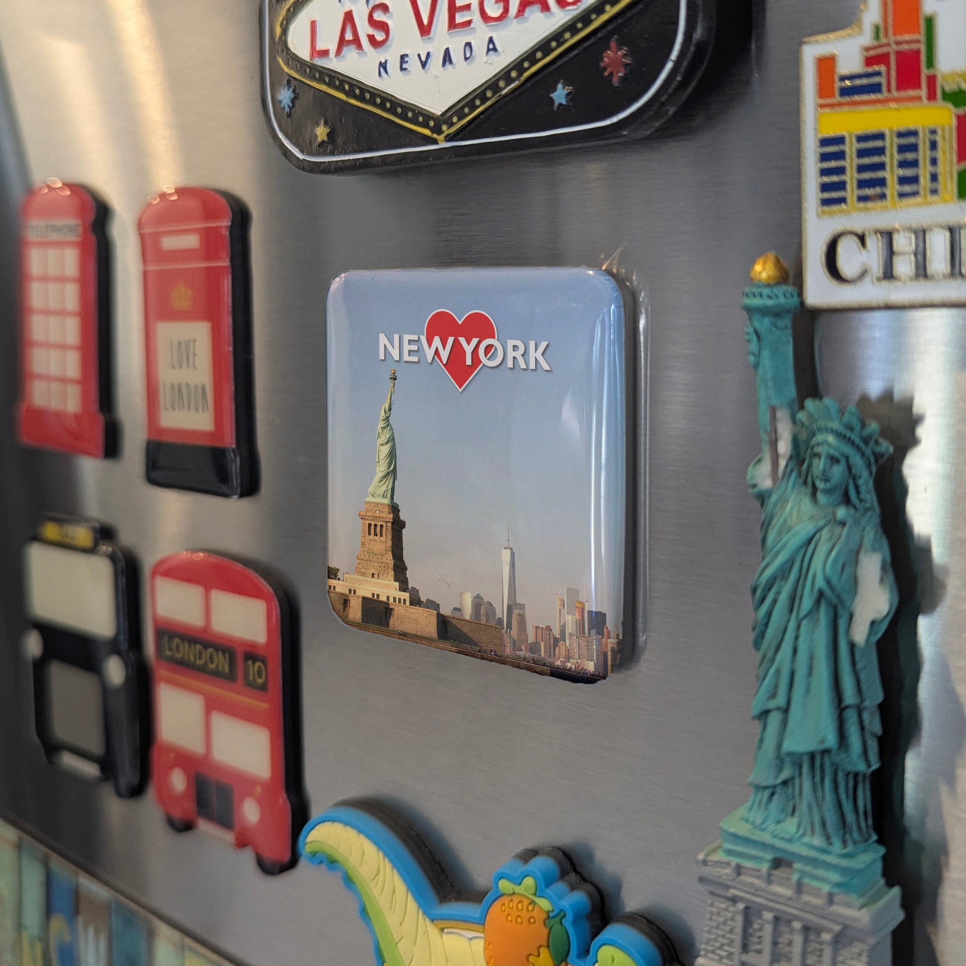 New York View Fridge Magnet - PhiloPerse