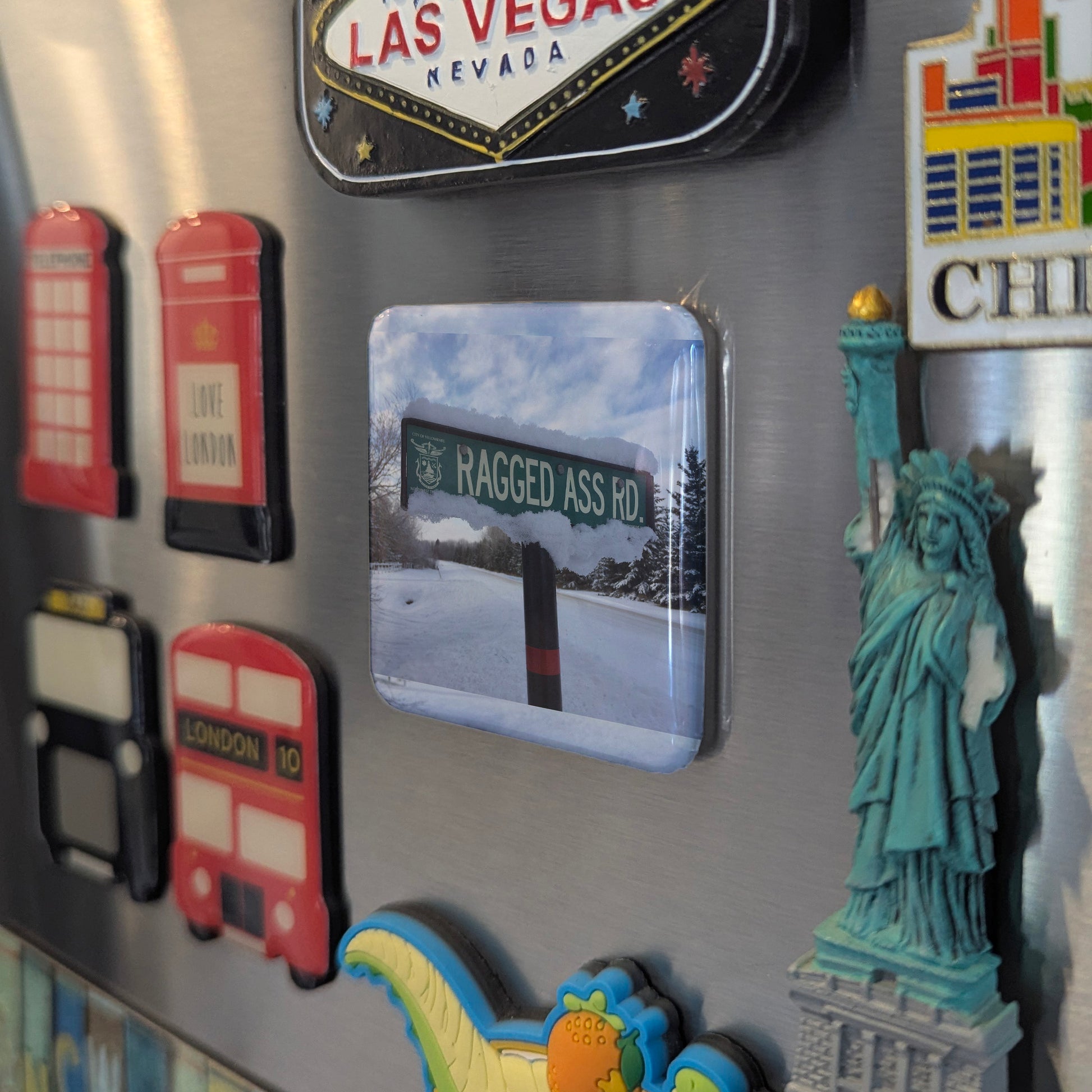 Ragged Ass Road Fridge Magnet - PhiloPerse