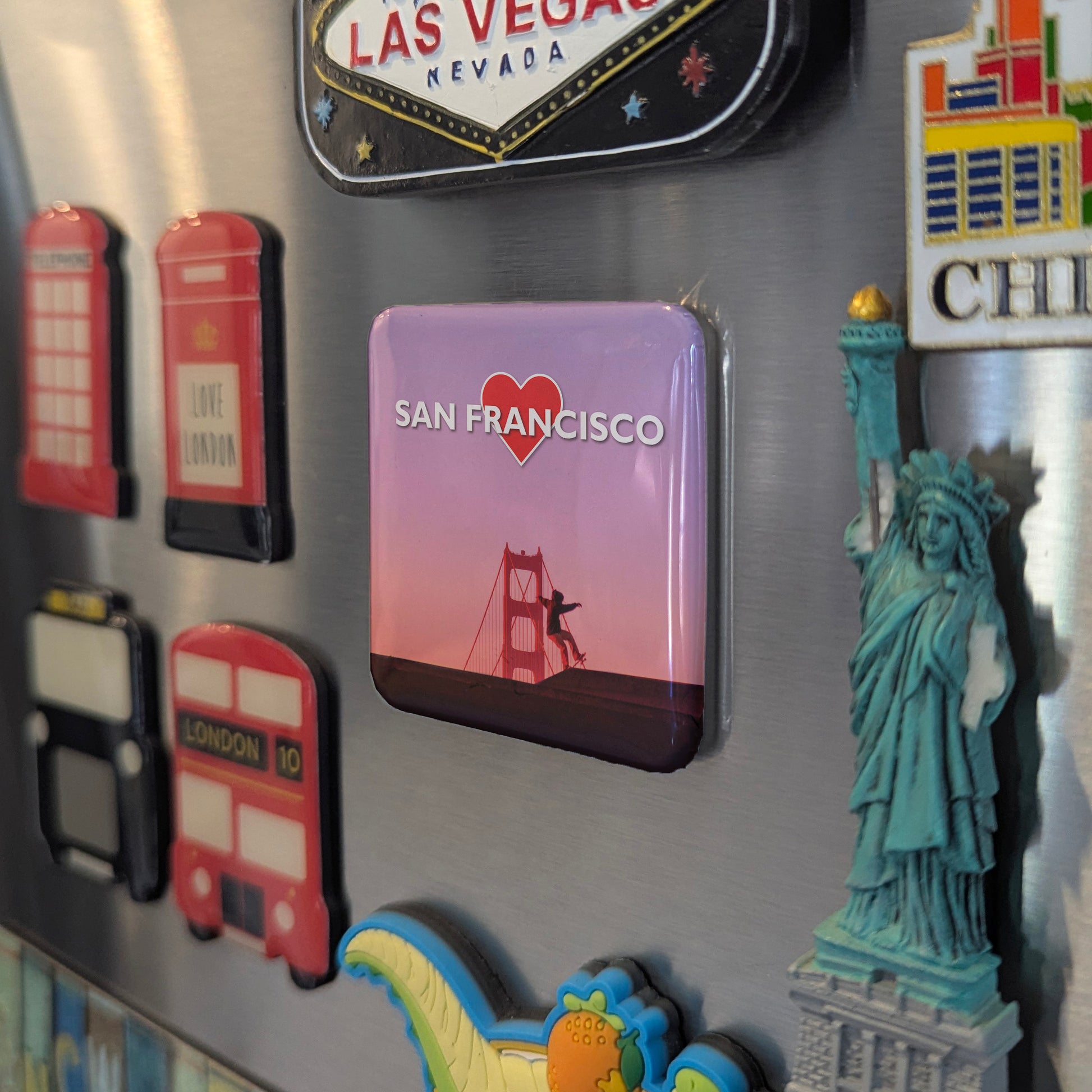 San Francisco Sunset Fridge Magnet - PhiloPerse