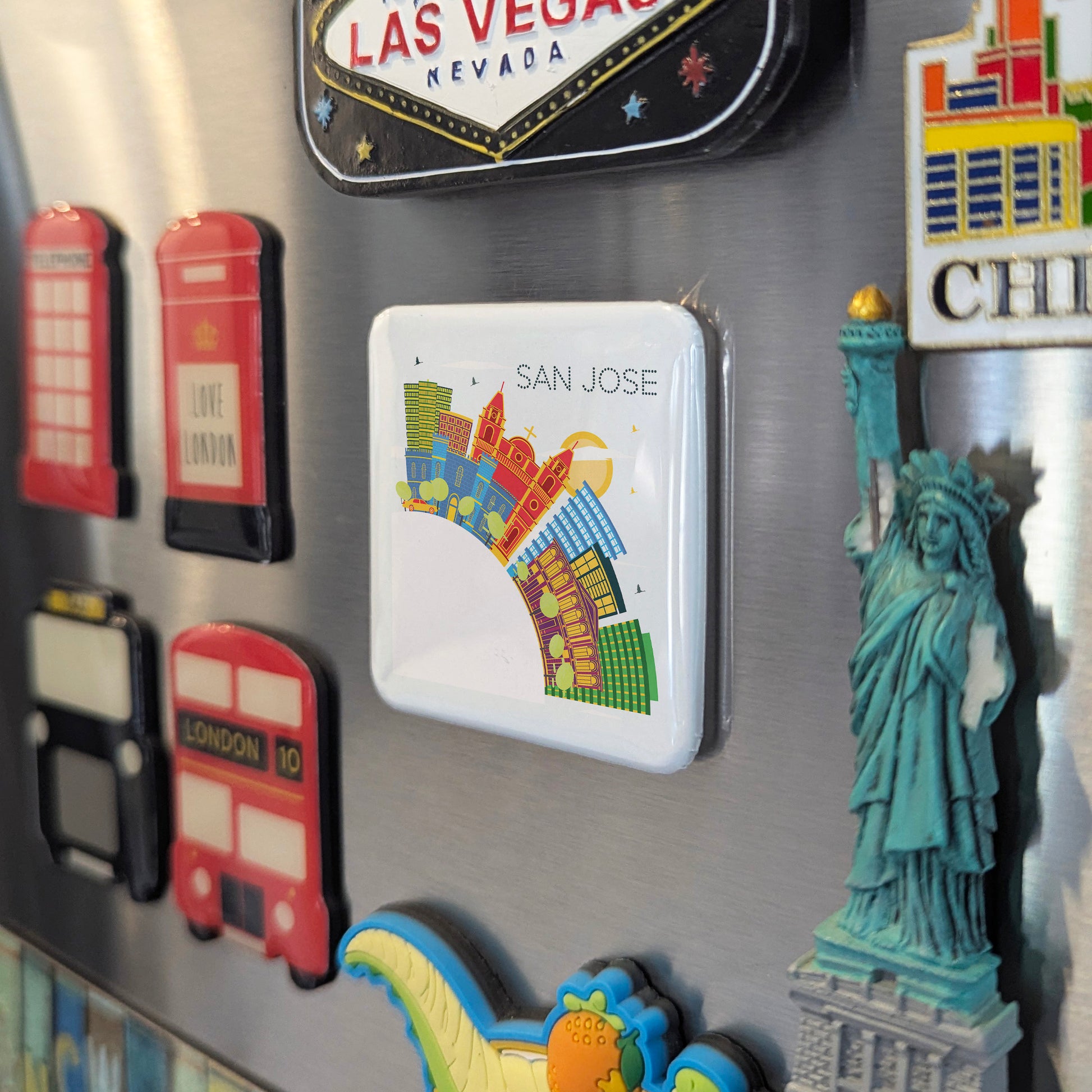 San Jose Costa Rica Skyline Fridge Magnet - PhiloPerse