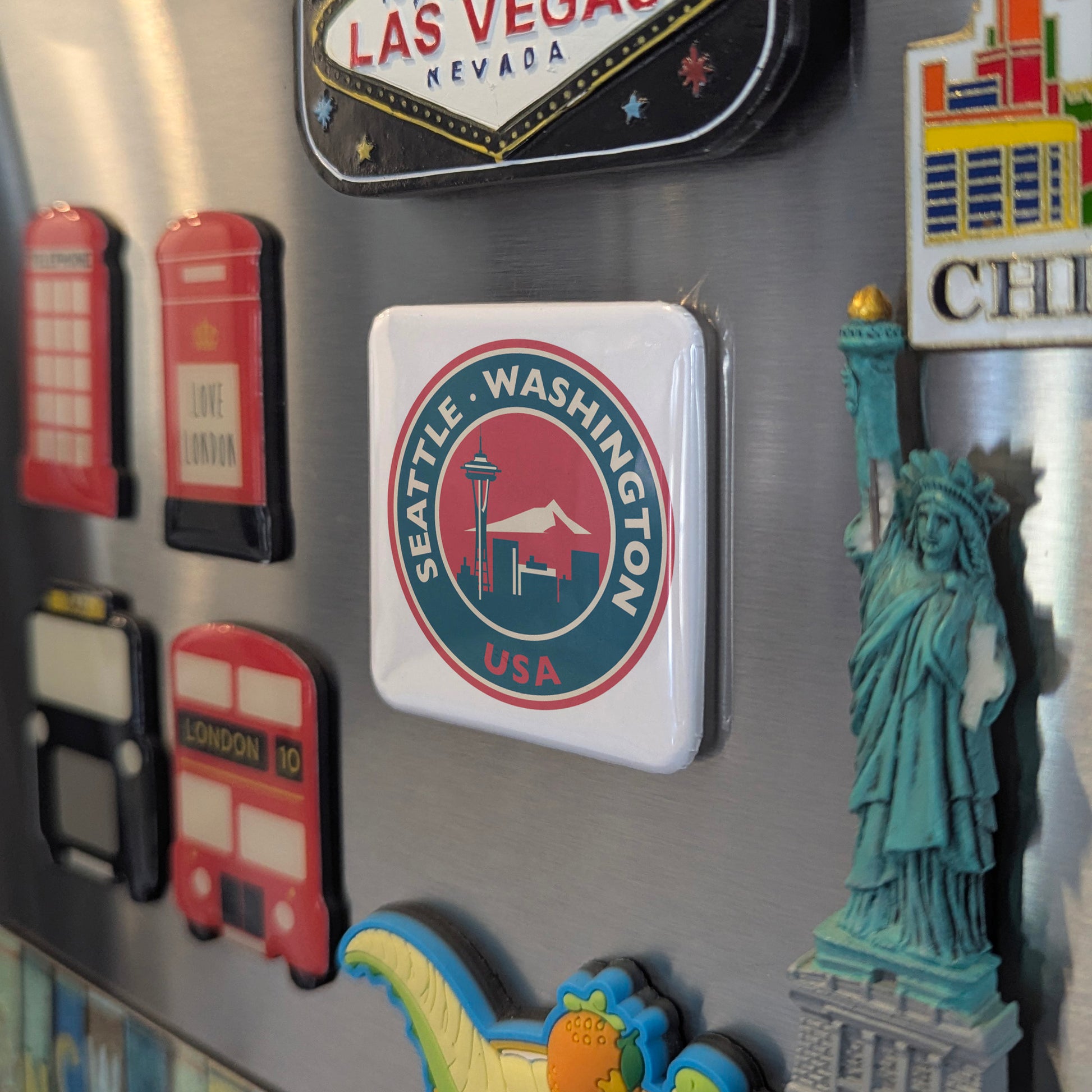 Seattle Washington Fridge Magnet - PhiloPerse
