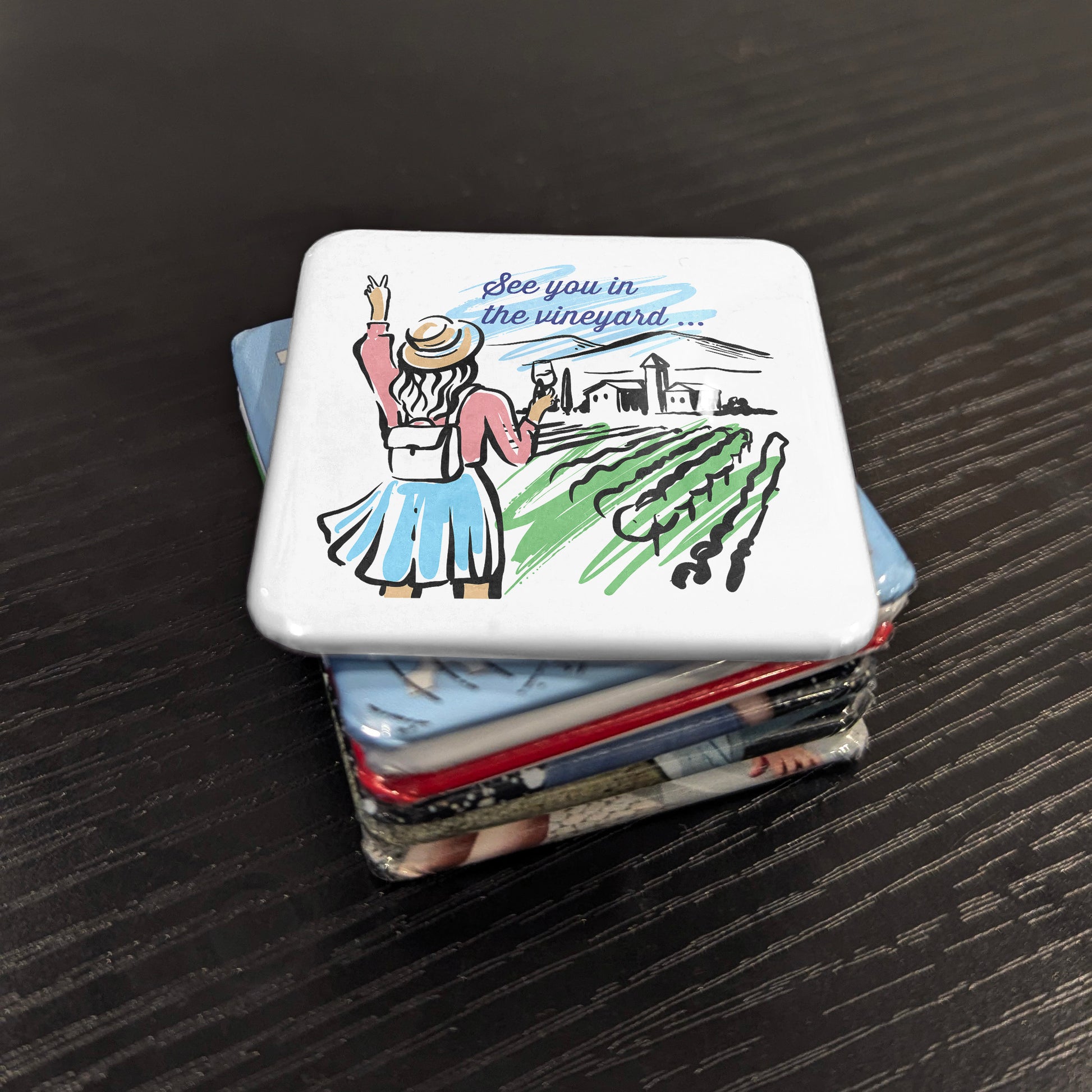 See You in the Vineyard Fridge Magnet - PhiloPerse