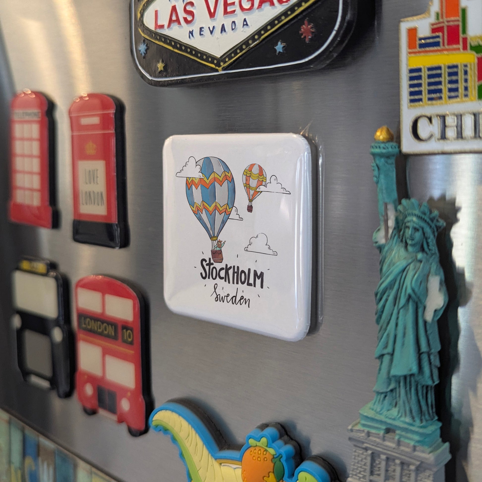 Stockholm Hot Air Balloon Fridge Magnet - PhiloPerse