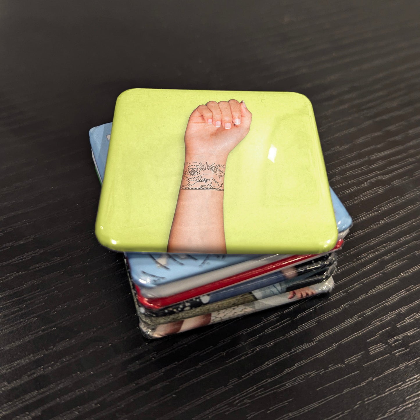 Lion and Sun Tattoo Fridge Magnet - PhiloPerse
