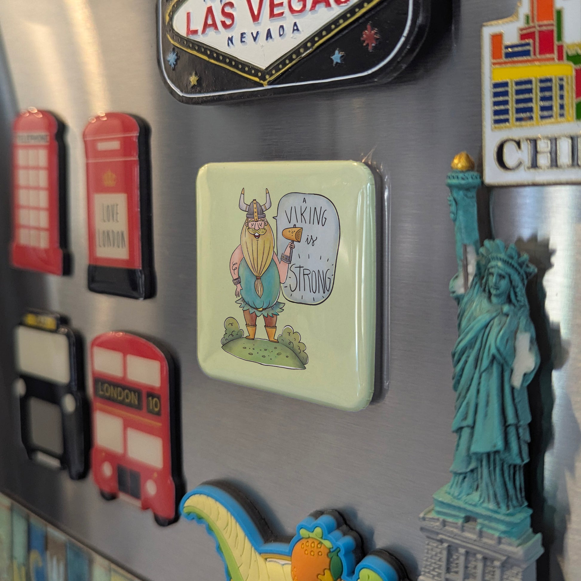 Vikings Are Strong Fridge Magnet - PhiloPerse