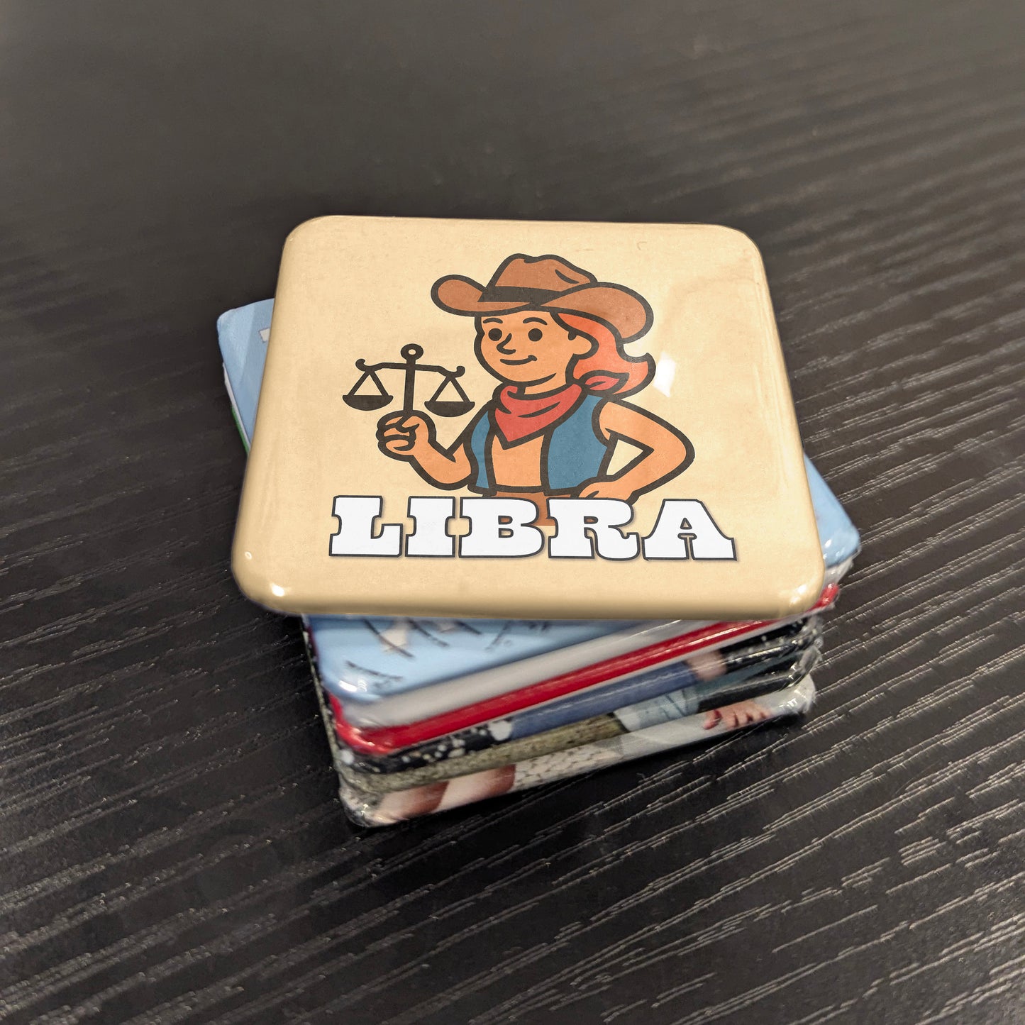 Western Libra Zodiac Fridge Magnet - PhiloPerse