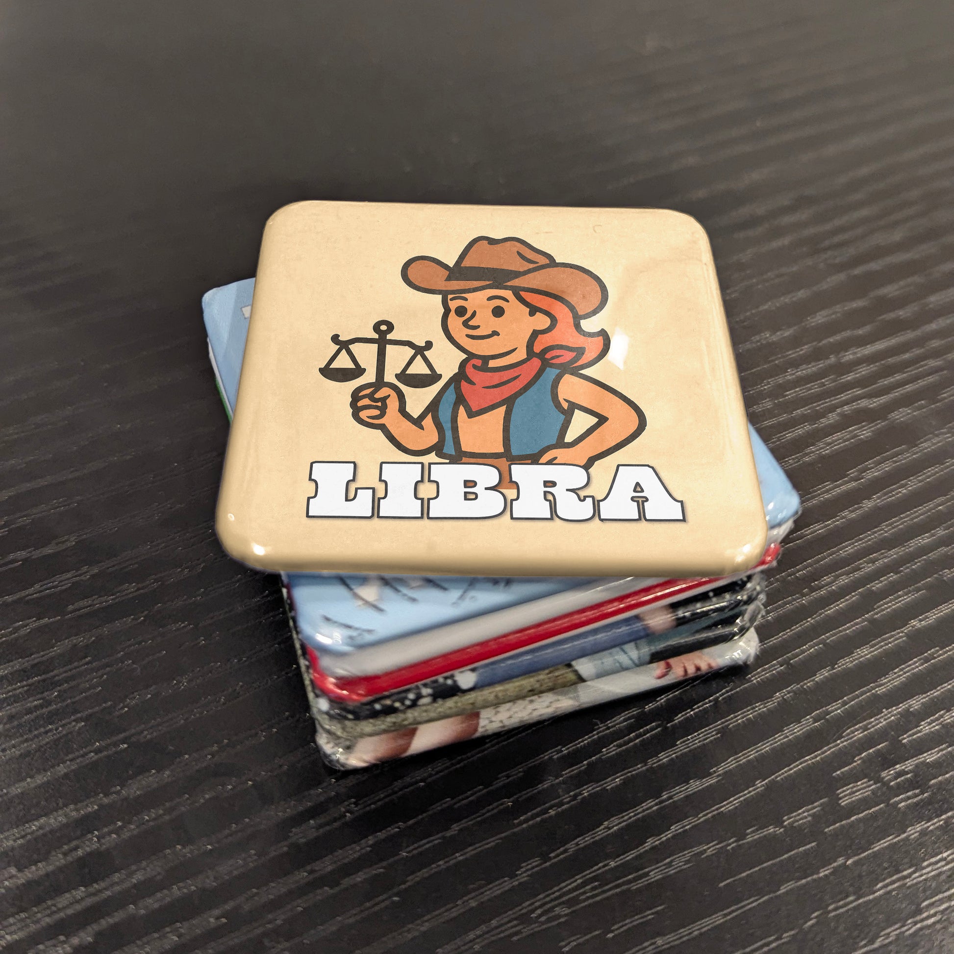 Western Libra Zodiac Fridge Magnet - PhiloPerse