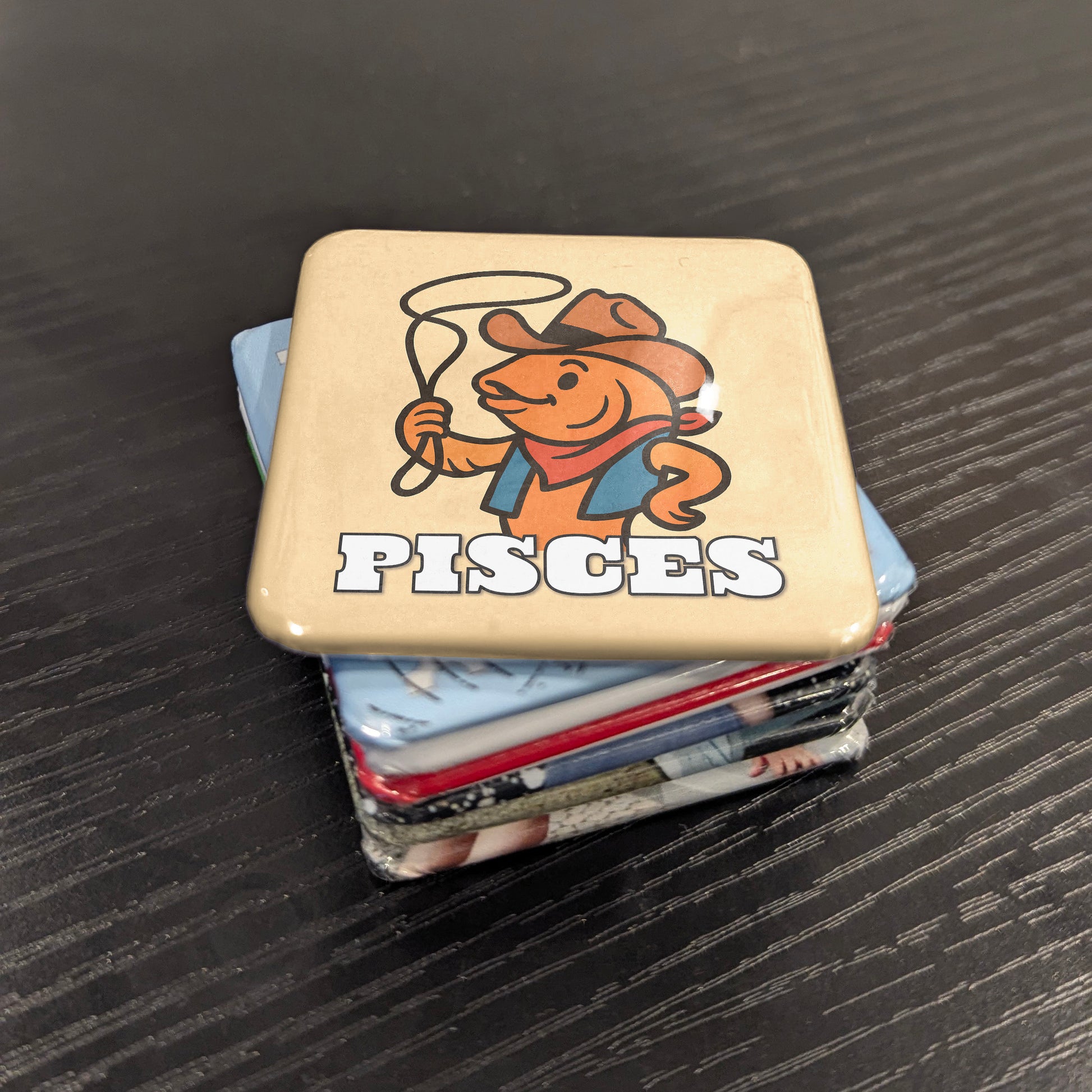 Western Pisces Zodiac Fridge Magnet - PhiloPerse