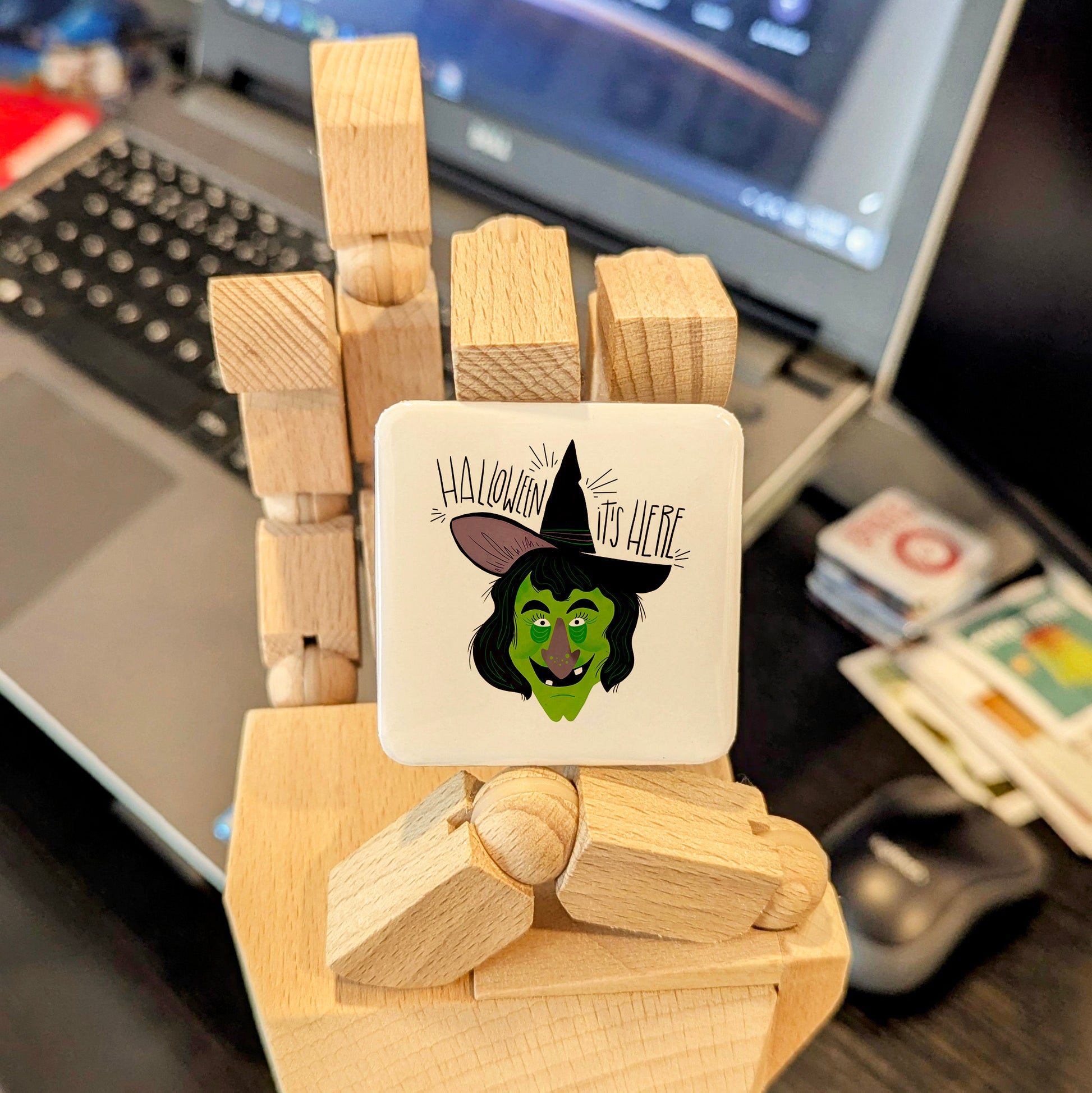 Halloween It's Here Fridge Magnet - PhiloPerse