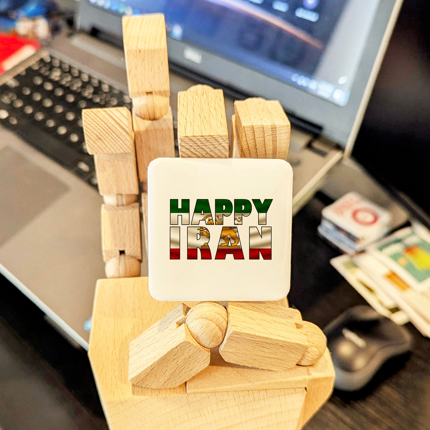 Happy Iran Fridge Magnet - PhiloPerse
