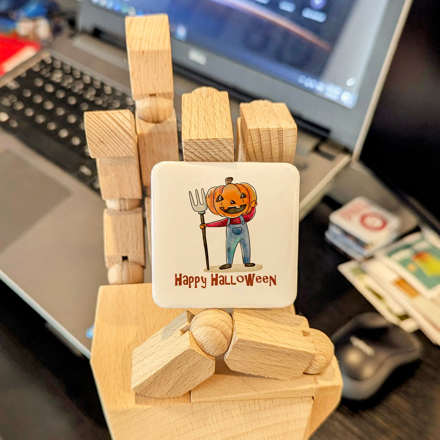 Happy Halloween V2 Fridge Magnet - PhiloPerse