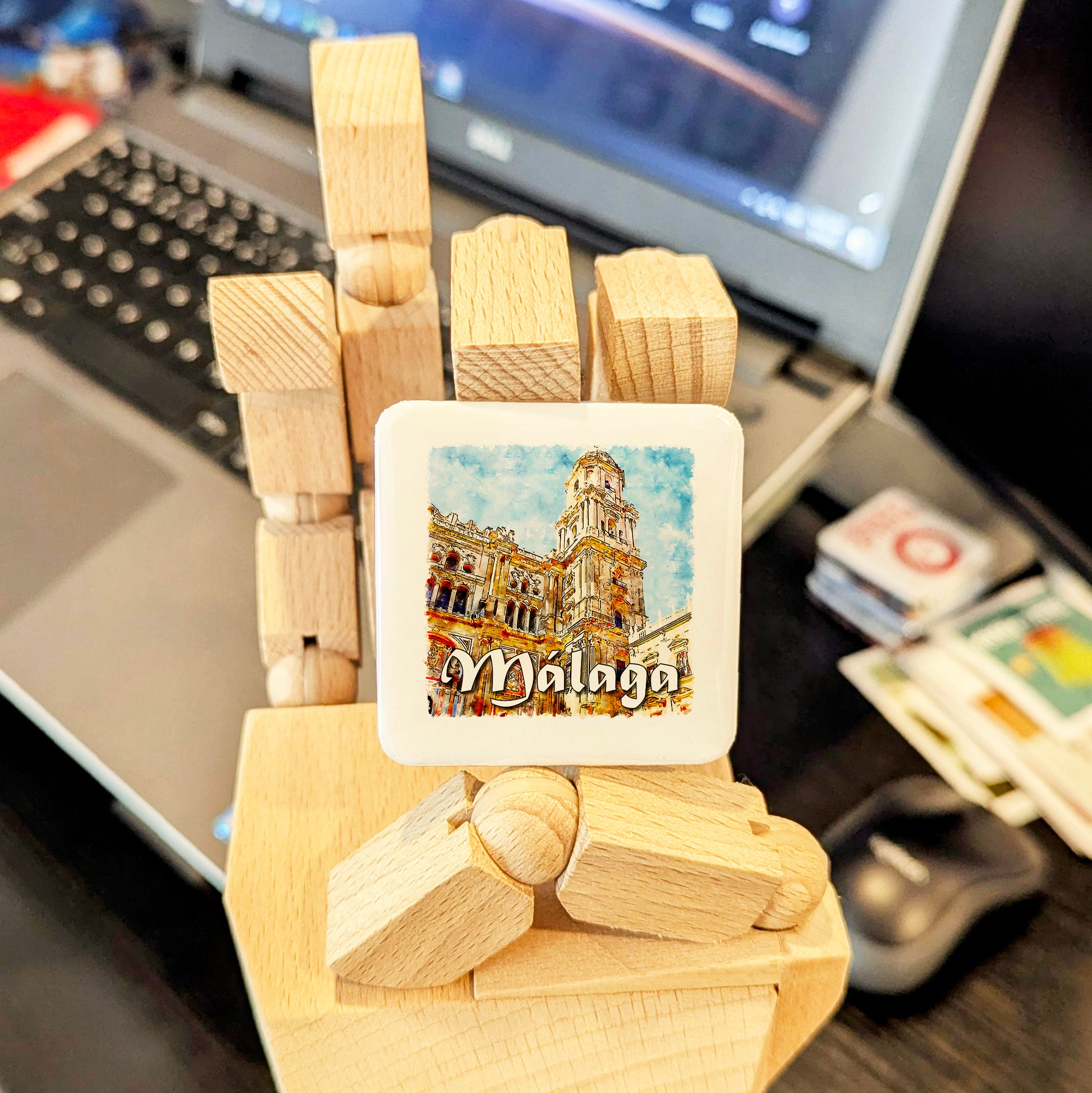 Malaga Spain Fridge Magnet - PhiloPerse