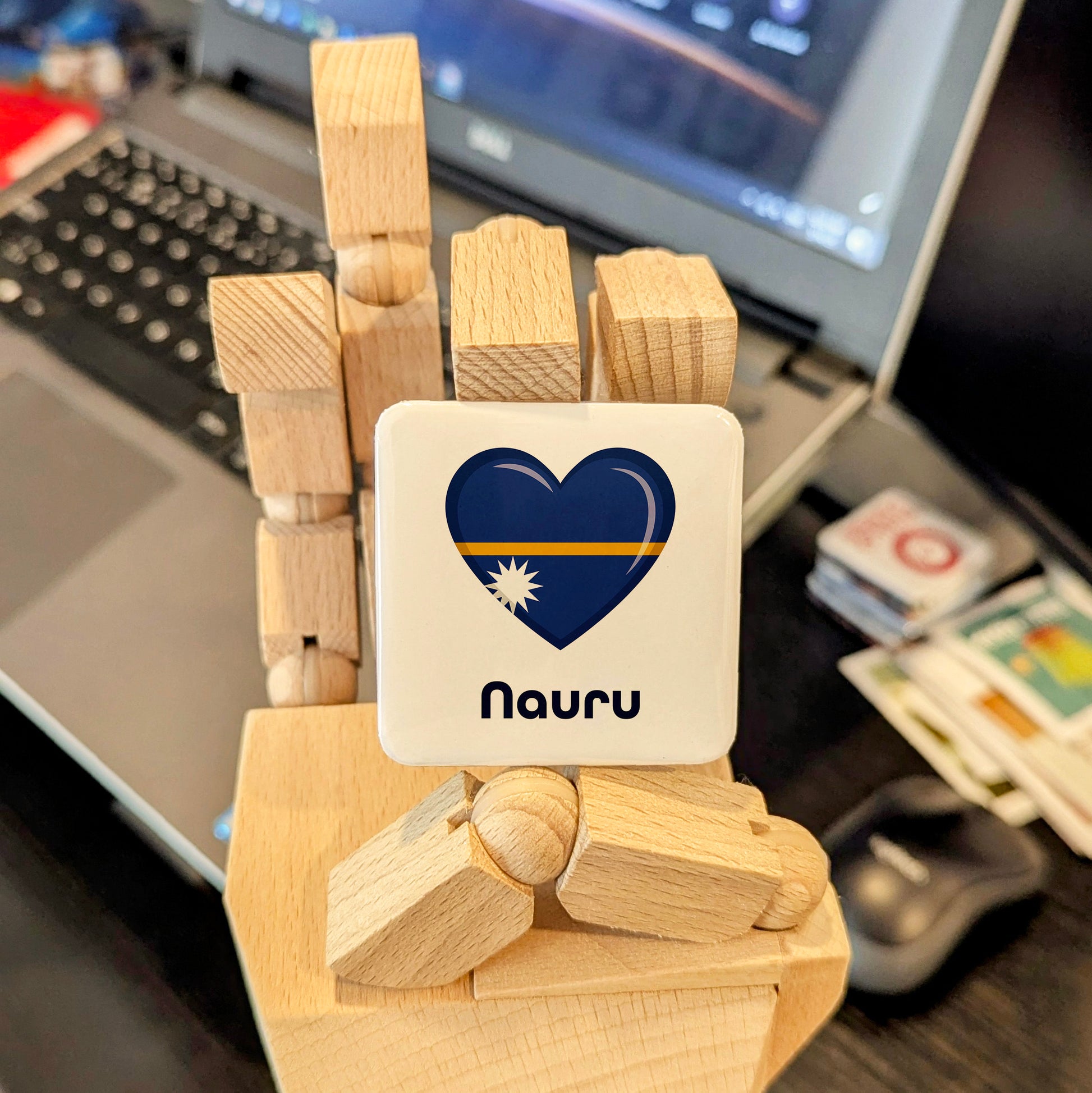 Nauru Flag Fridge Magnet - PhiloPerse