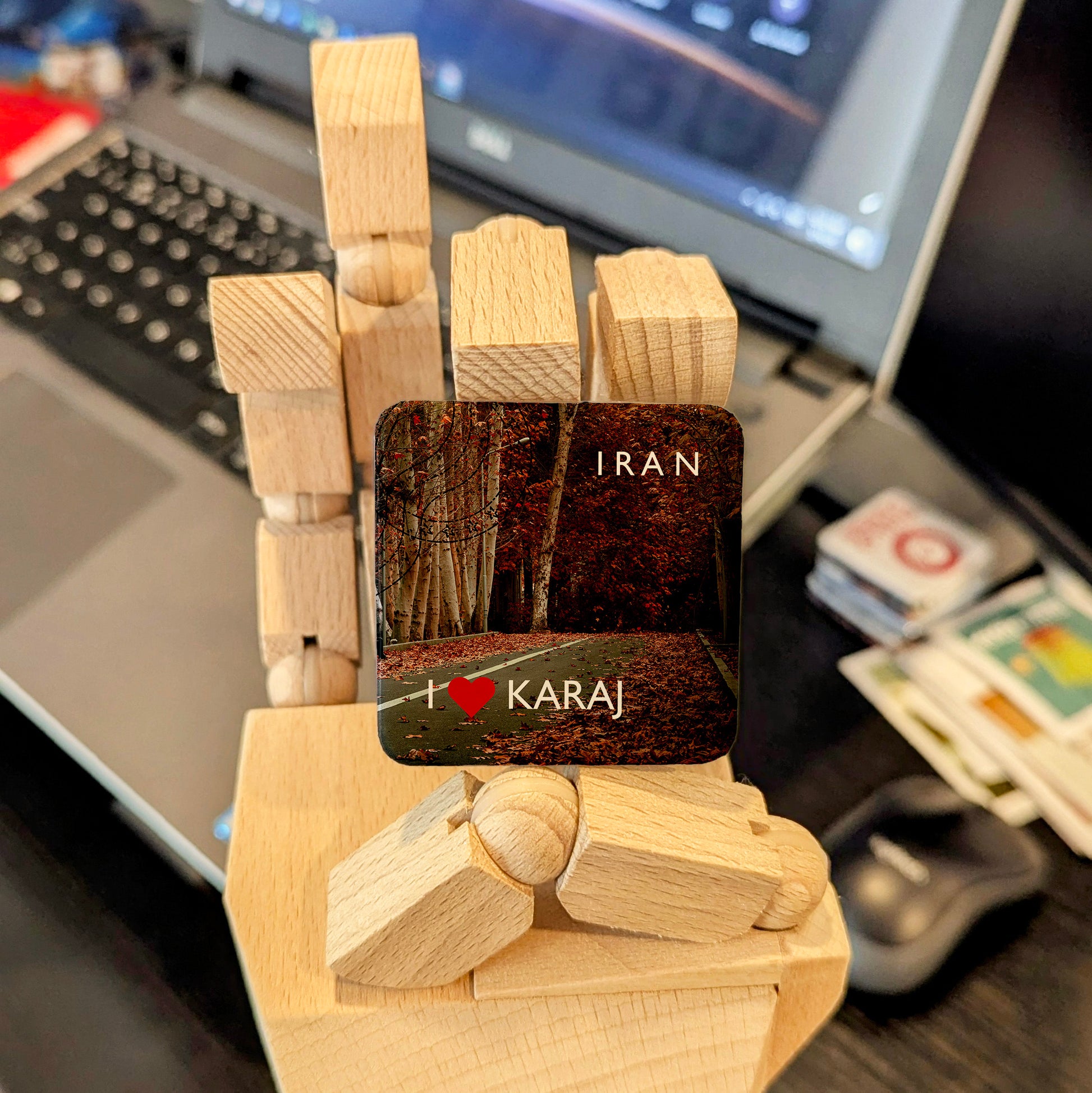 I Love Karaj Fridge Magnet - PhiloPerse