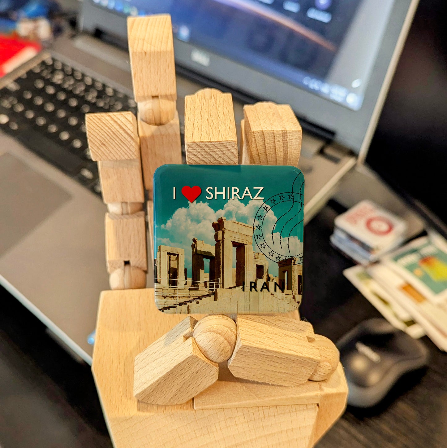 I Love Shiraz Fridge Magnet - PhiloPerse