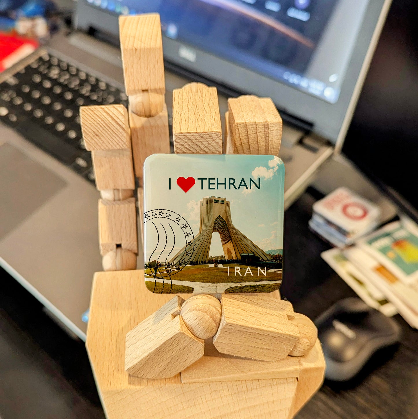 I Love Tehran V.1 Fridge Magnet - PhiloPerse