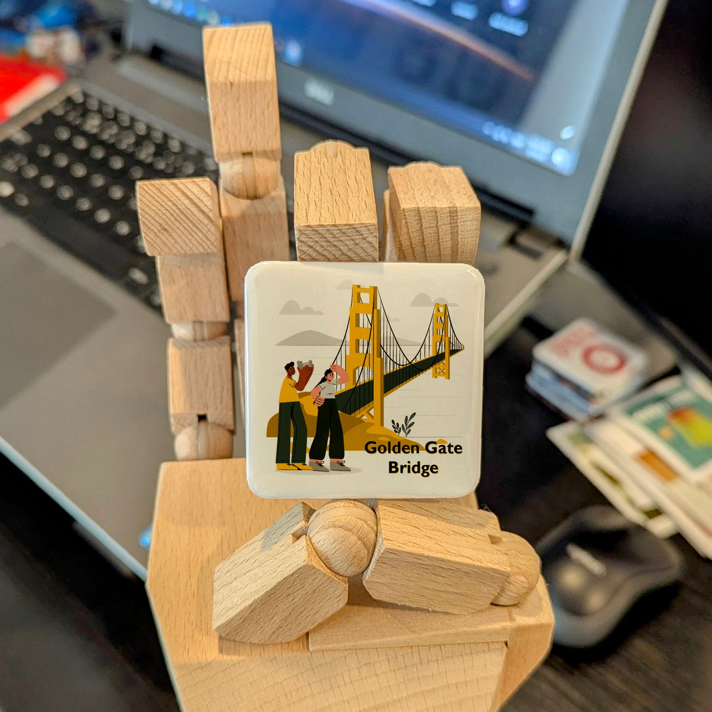 Golden Gate Fridge Magnet - PhiloPerse