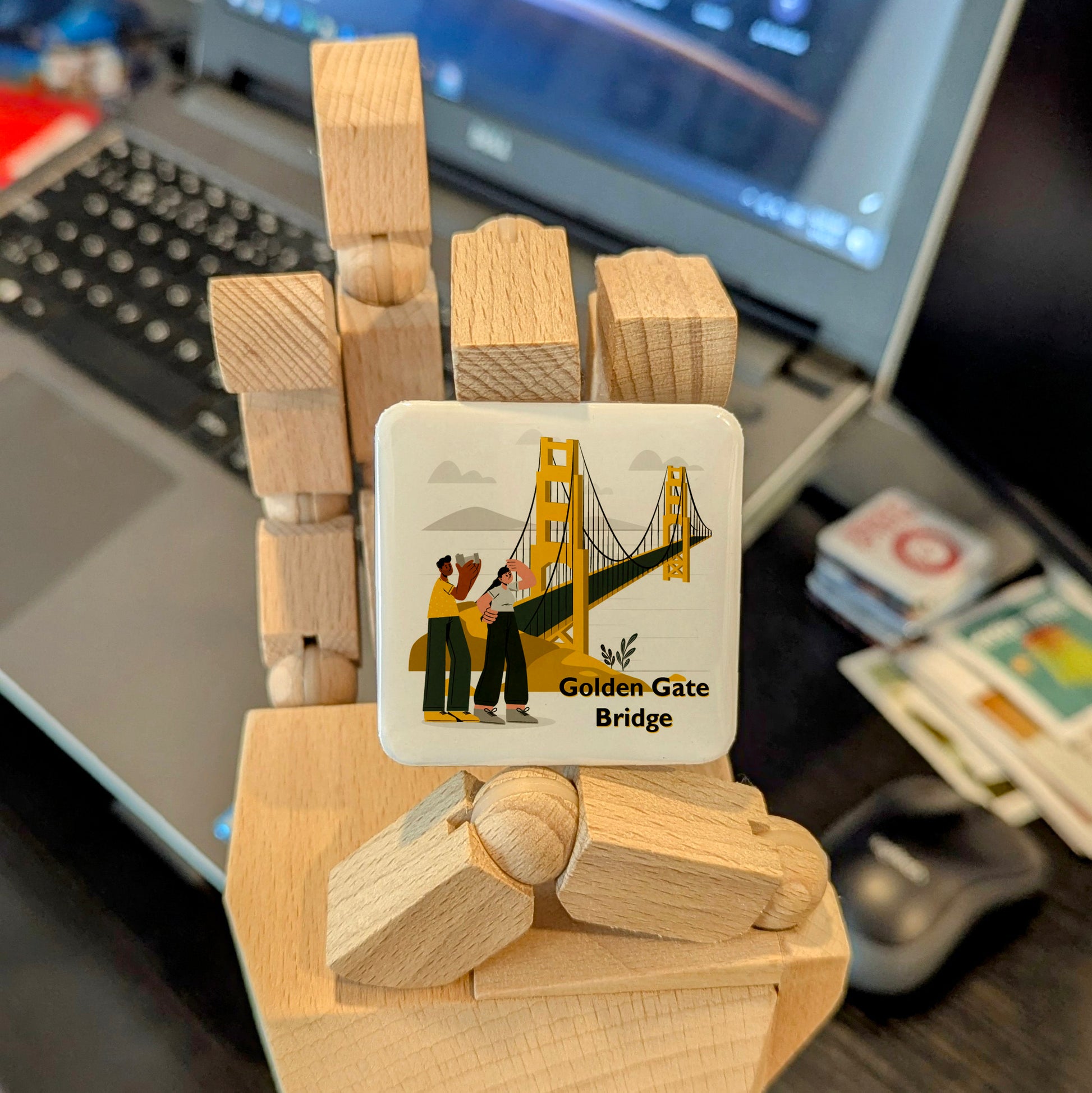 Golden Gate Fridge Magnet - PhiloPerse