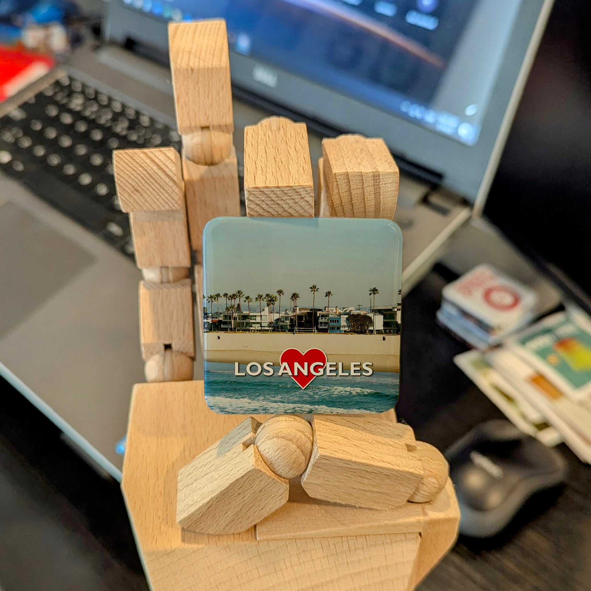 Los Angeles Beach Fridge Magnet - PhiloPerse