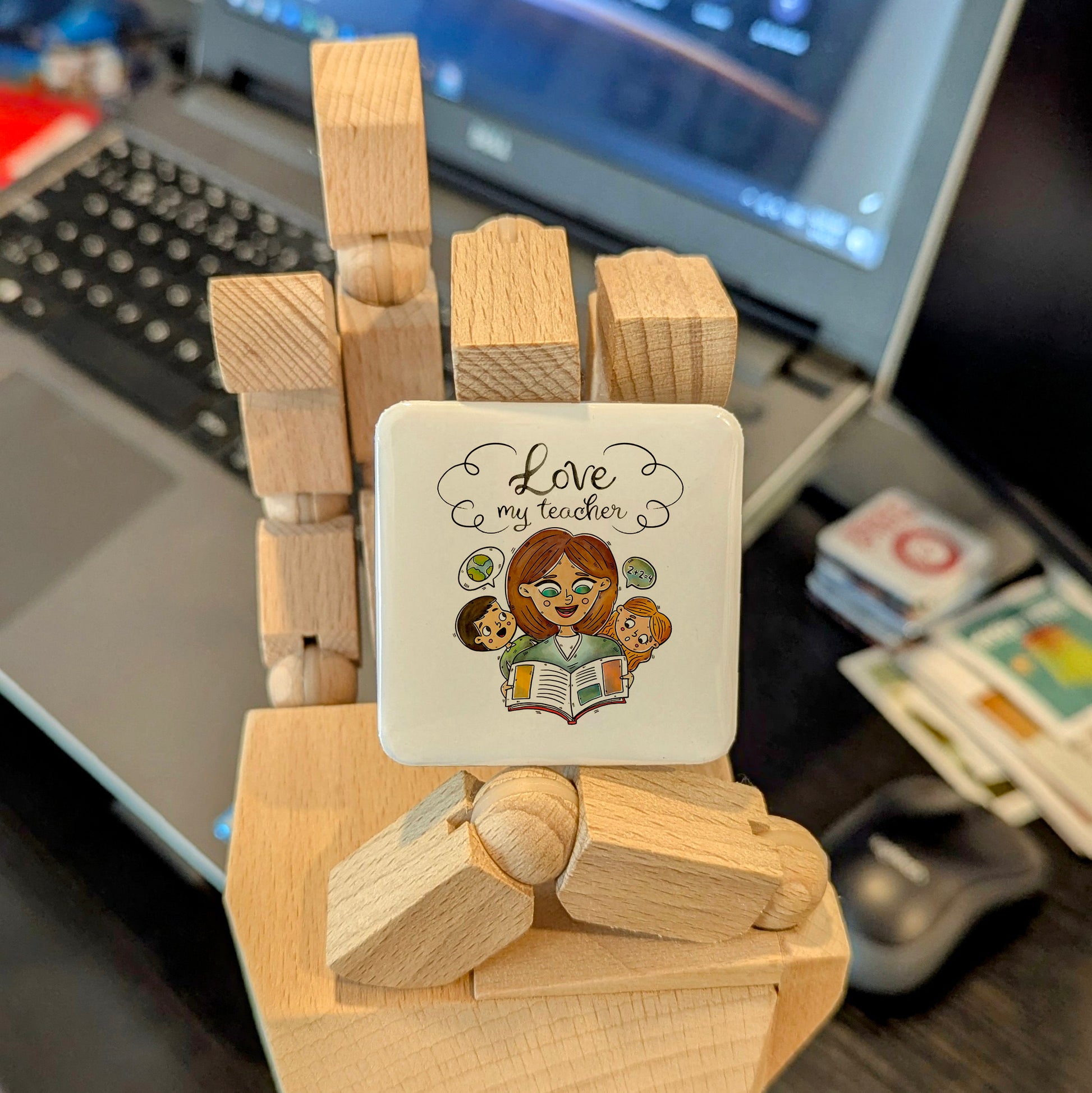 Love my Teacher Fridge Magnet - PhiloPerse
