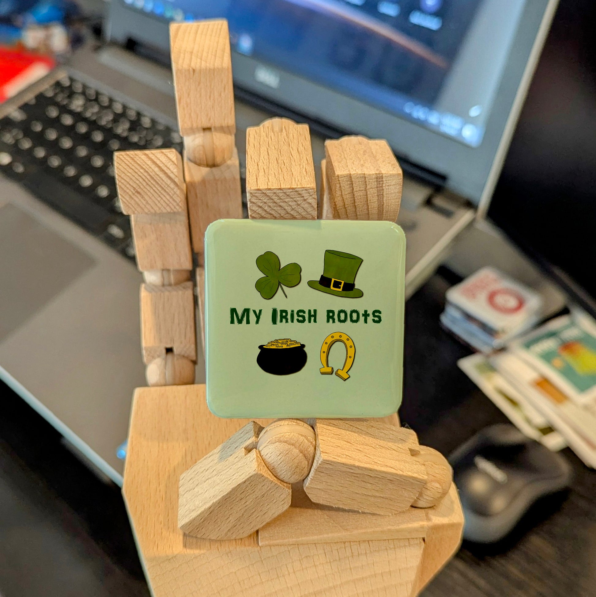 My Irish Roots Fridge Magnet - PhiloPerse
