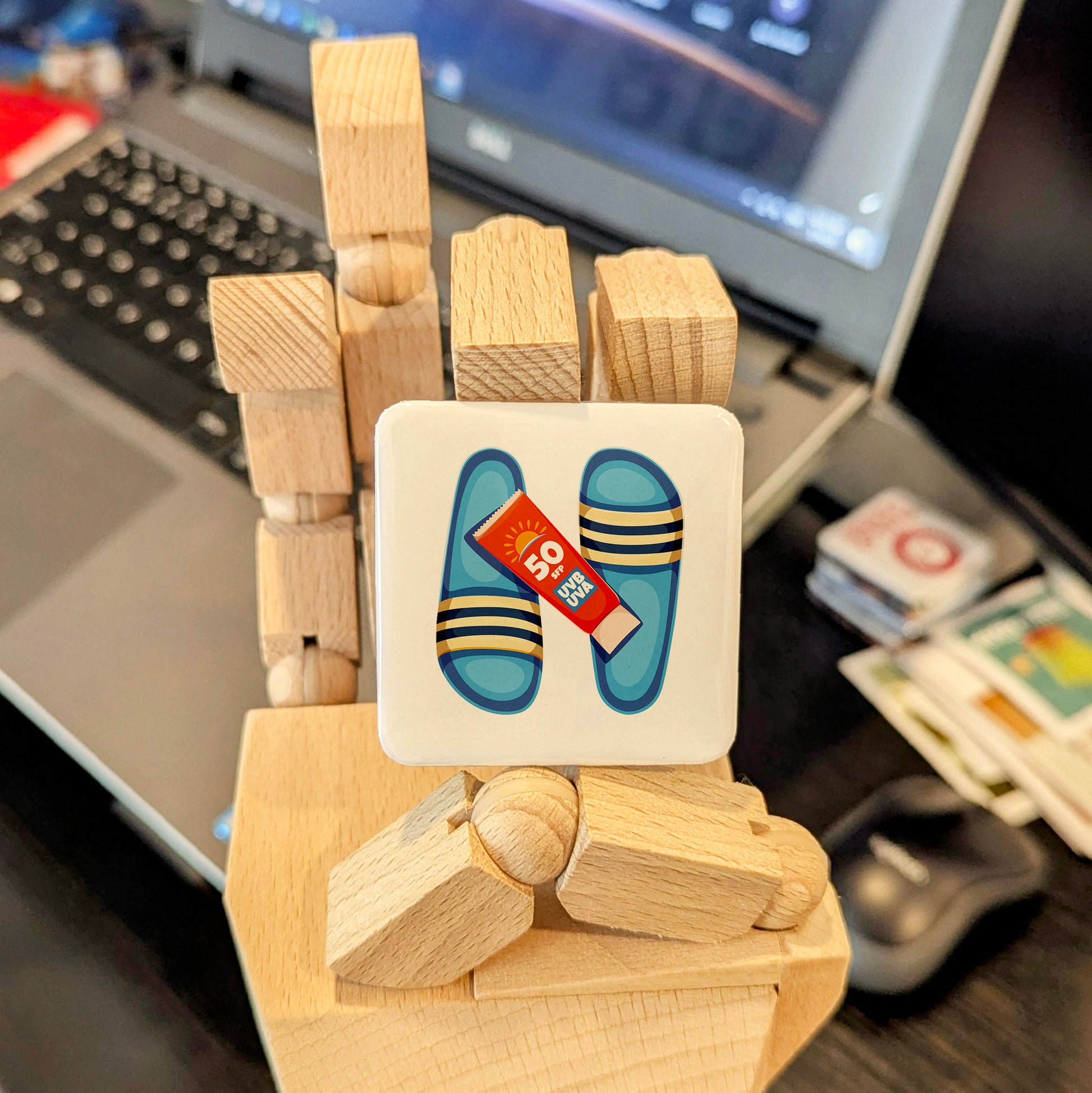 Summer Beach Flip Flop Fridge Magnet - PhiloPerse