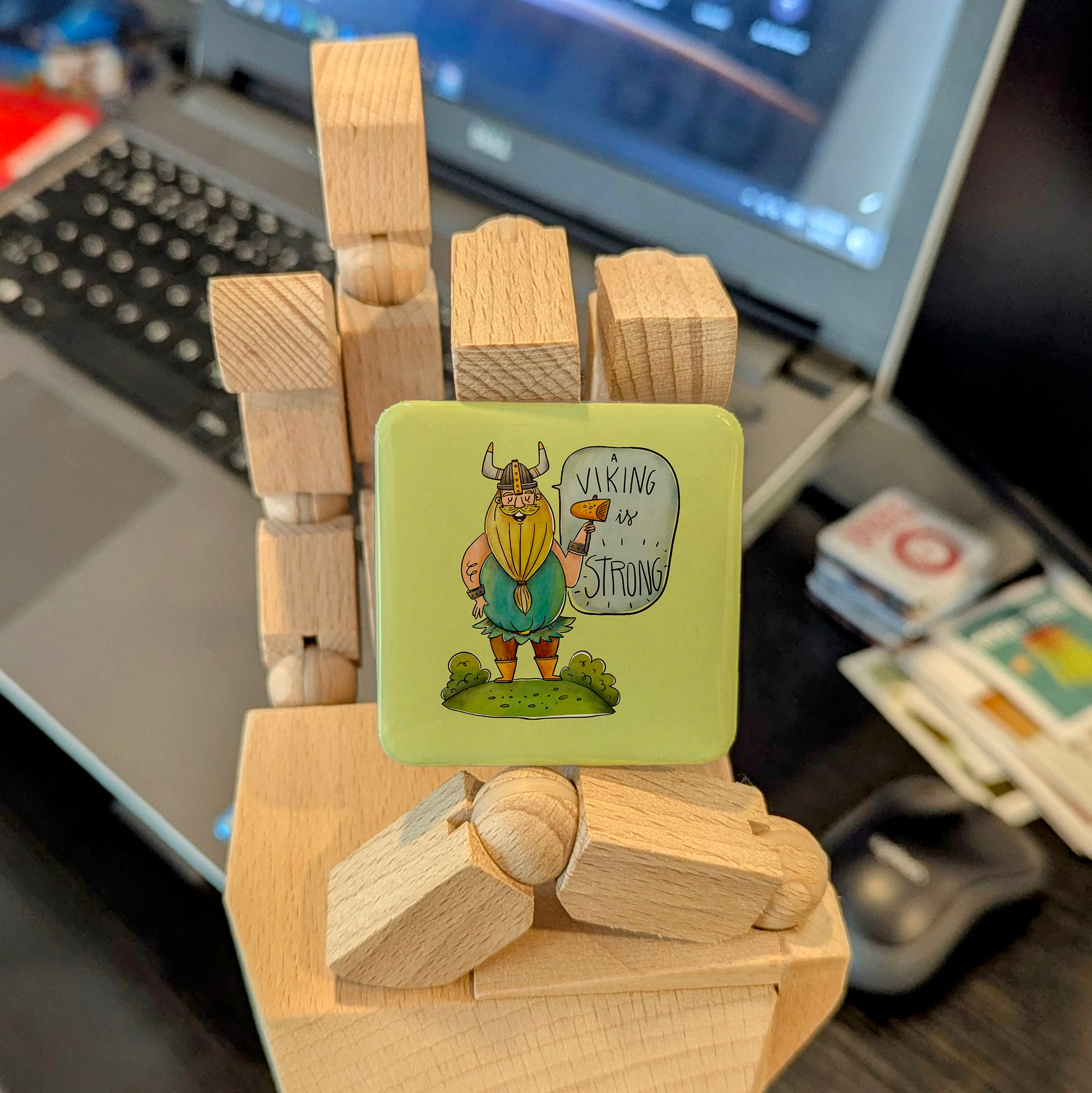 Vikings Are Strong Fridge Magnet - PhiloPerse