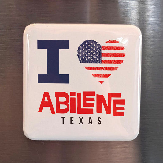 Abilene Texas Magnet | Key City Pride | 2×2 | Made in Canada - PhiloPerse