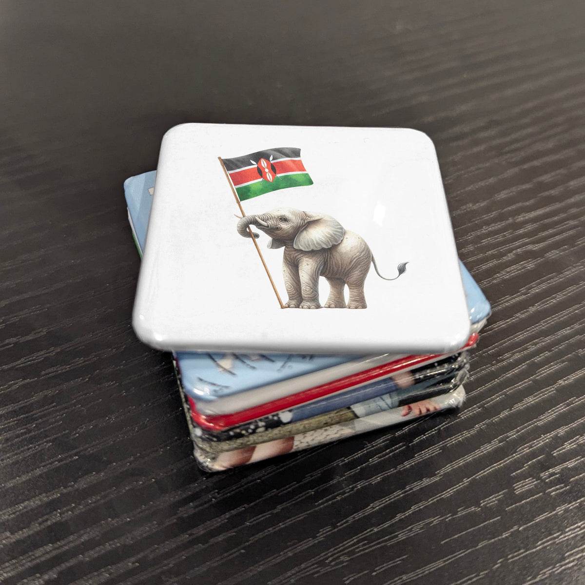 Kenya Africa Magnet | African Elephant of the Savanna | 2x2 | Made in Canada