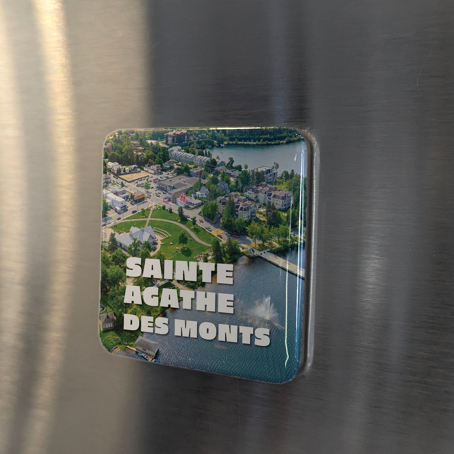 Ste. Agathe Des Monts V.3 Fridge Magnet - PhiloPerse