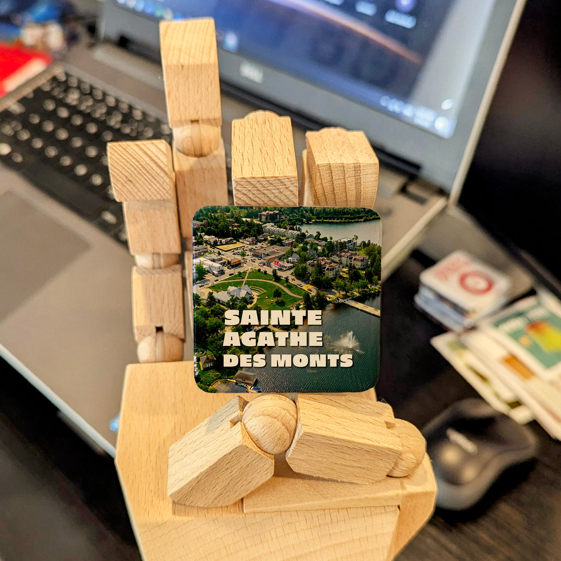 Ste. Agathe Des Monts V.3 Fridge Magnet - PhiloPerse