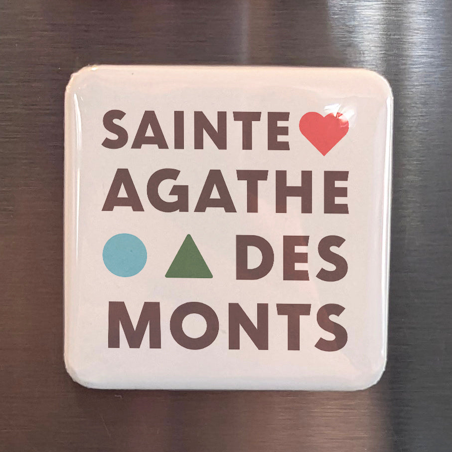 Ste. Agathe Des Monts V.5 Fridge Magnet - PhiloPerse