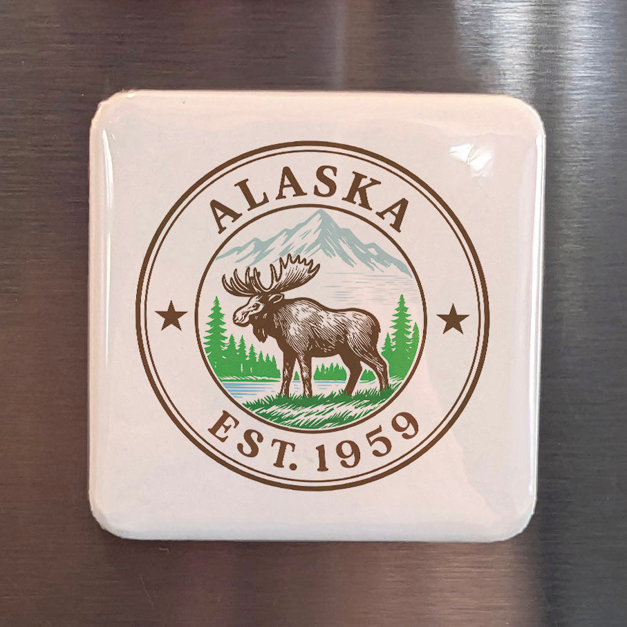 Alaska Magnet | The Last Frontier | 2×2 | Made in Canada - PhiloPerse