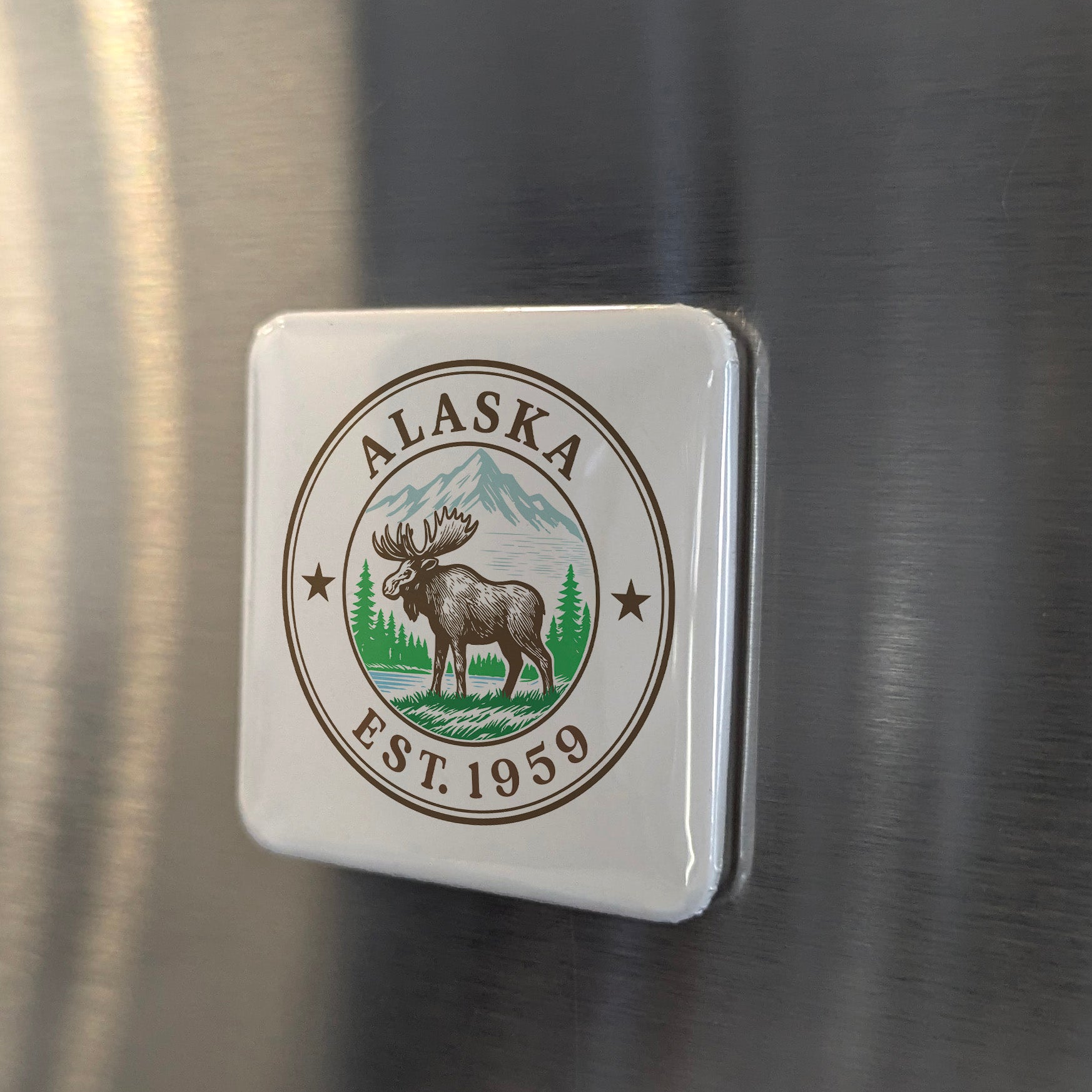 Alaska Magnet | The Last Frontier | 2×2 | Made in Canada - PhiloPerse