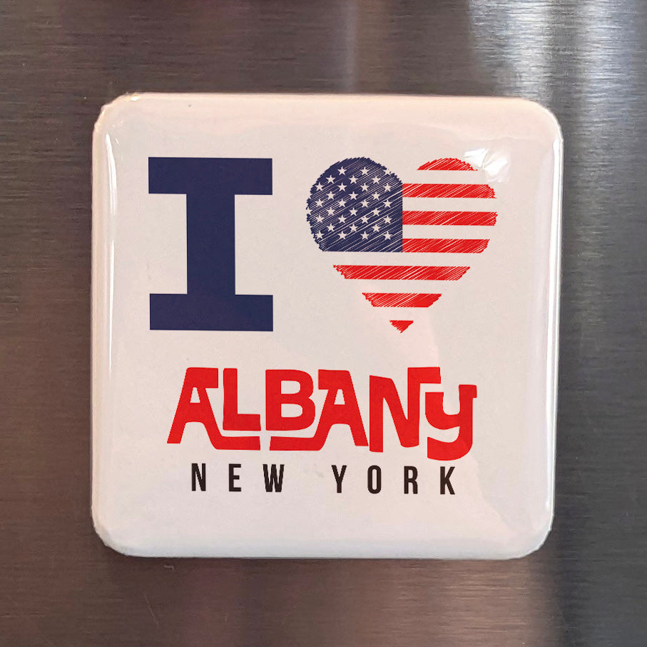 Albany New York Magnet | Capital City Pride | 2×2 | Made in Canada - PhiloPerse