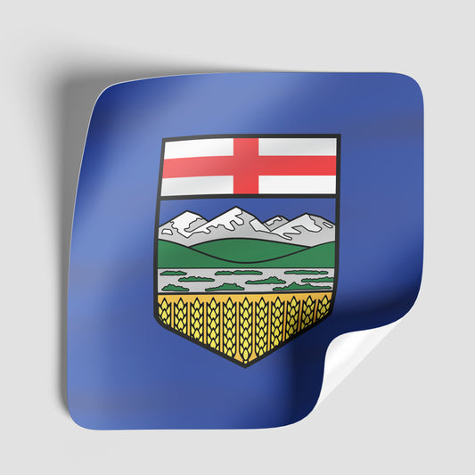 Alberta Flag Vinyl Sticker | 2x2 | Made in Canada - PhiloPerse