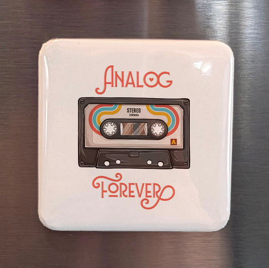 Analog Forever Fridge Magnet - PhiloPerse
