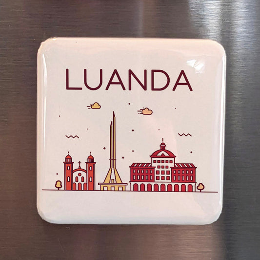Luanda Angola Africa Magnet | Bay City Capital of the Atlantic Coast | 2x2 | Made in Canada - PhiloPerse
