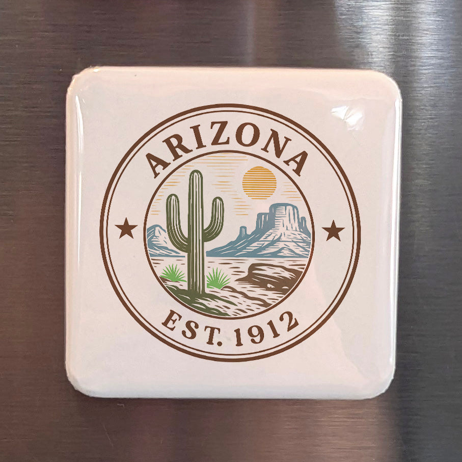 Arizona Magnet | The Grand Canyon State | 2×2 | Made in Canada - PhiloPerse
