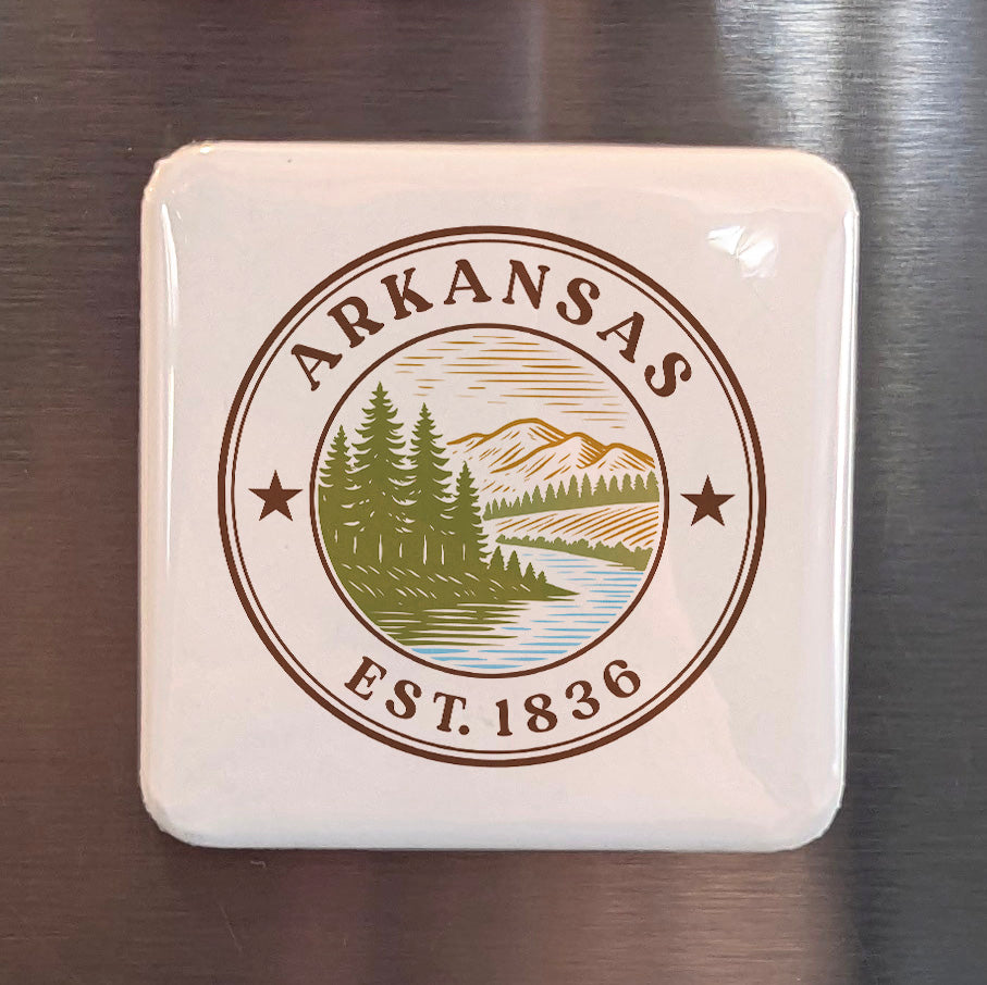 Arkansas Magnet | The Natural State | 2×2 | Made in Canada - PhiloPerse