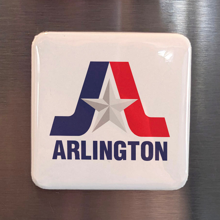 Arlington Texas Magnet | Star of the Metroplex | 2×2 | Made in Canada - PhiloPerse